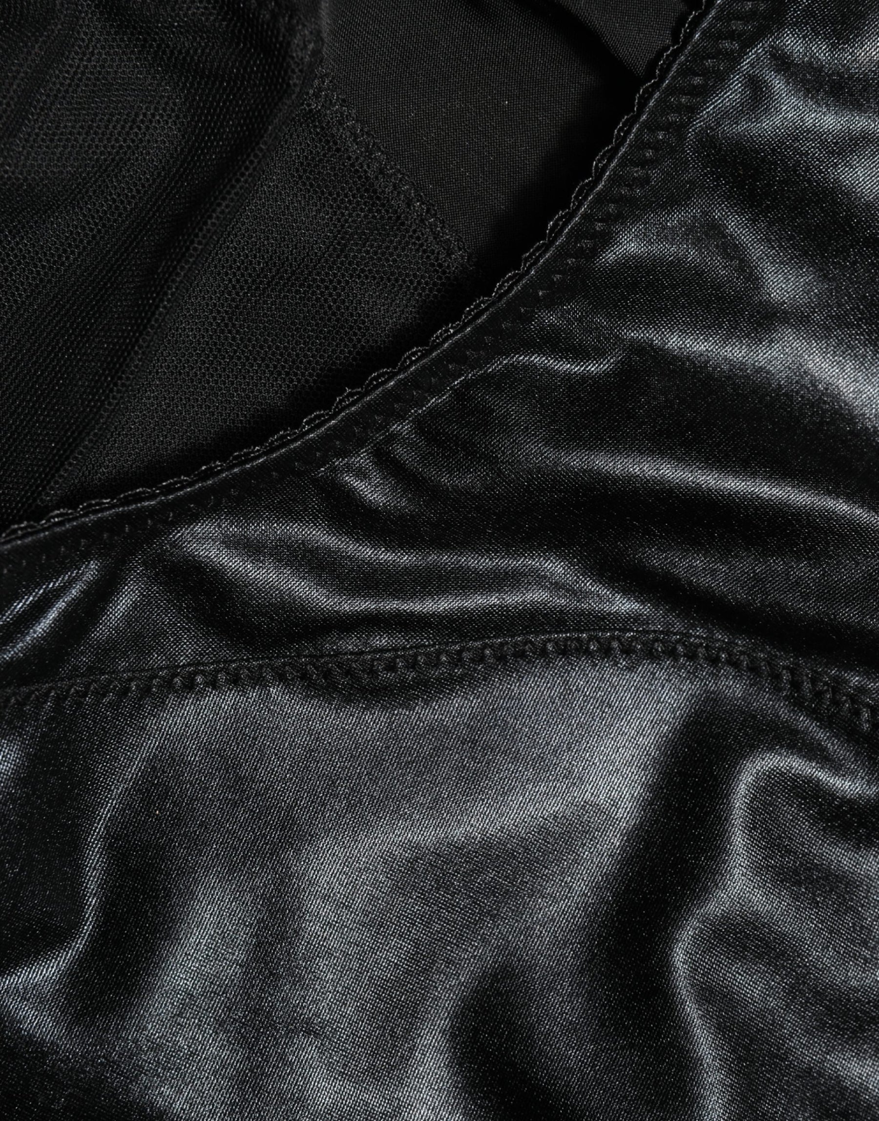 Dolce & Gabbana Black Silk Blend High Waist Girdle Panty Underwear | Regal Royce