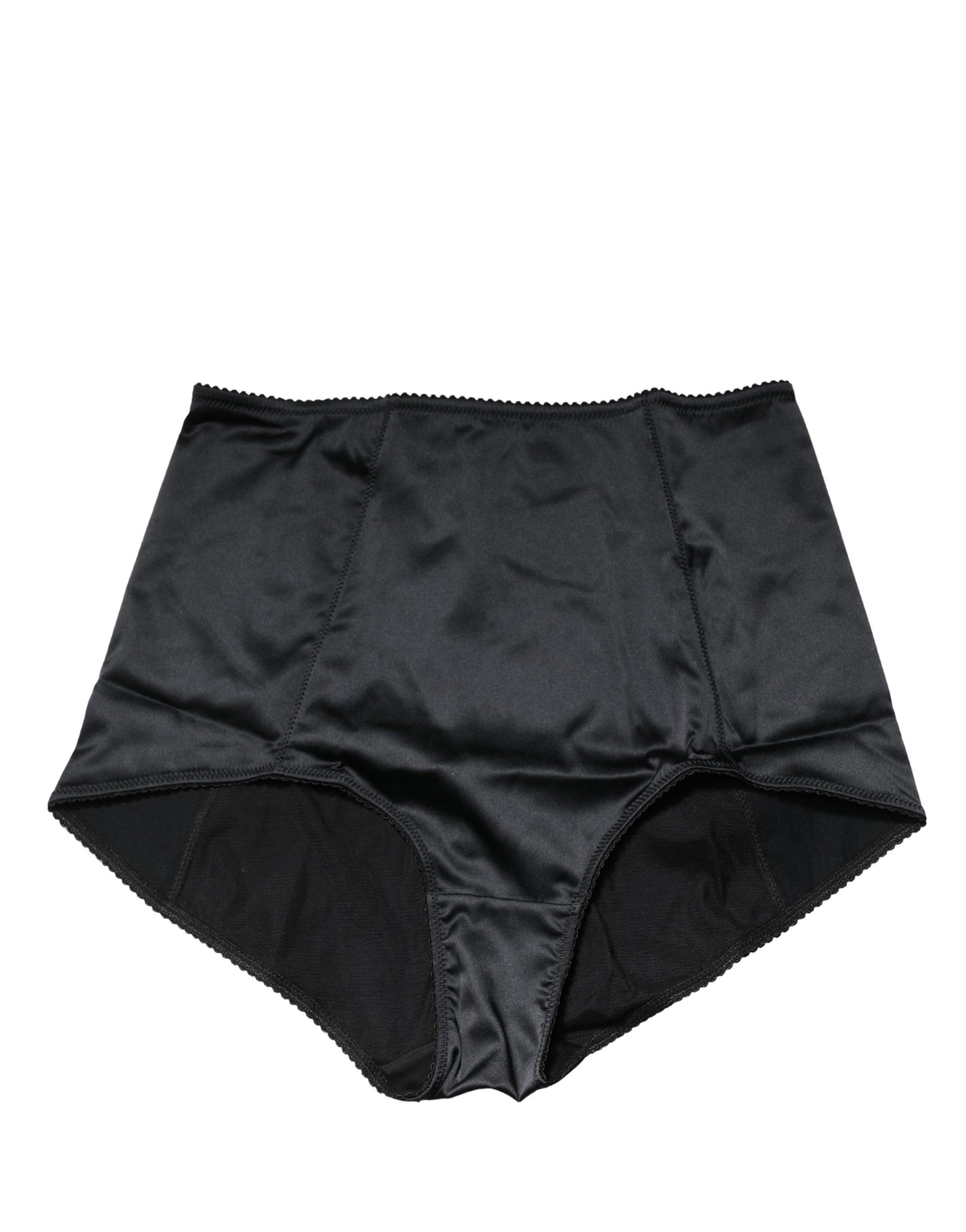 Dolce & Gabbana Black Silk Blend High Waist Girdle Panty Underwear | Regal Royce