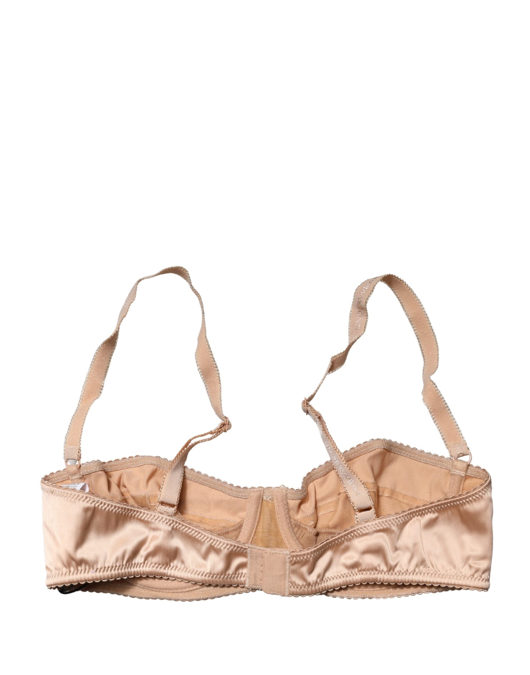 Dolce & Gabbana Beige Semi-Pad Underwire Balconette Bra Underwear | Regal Royce