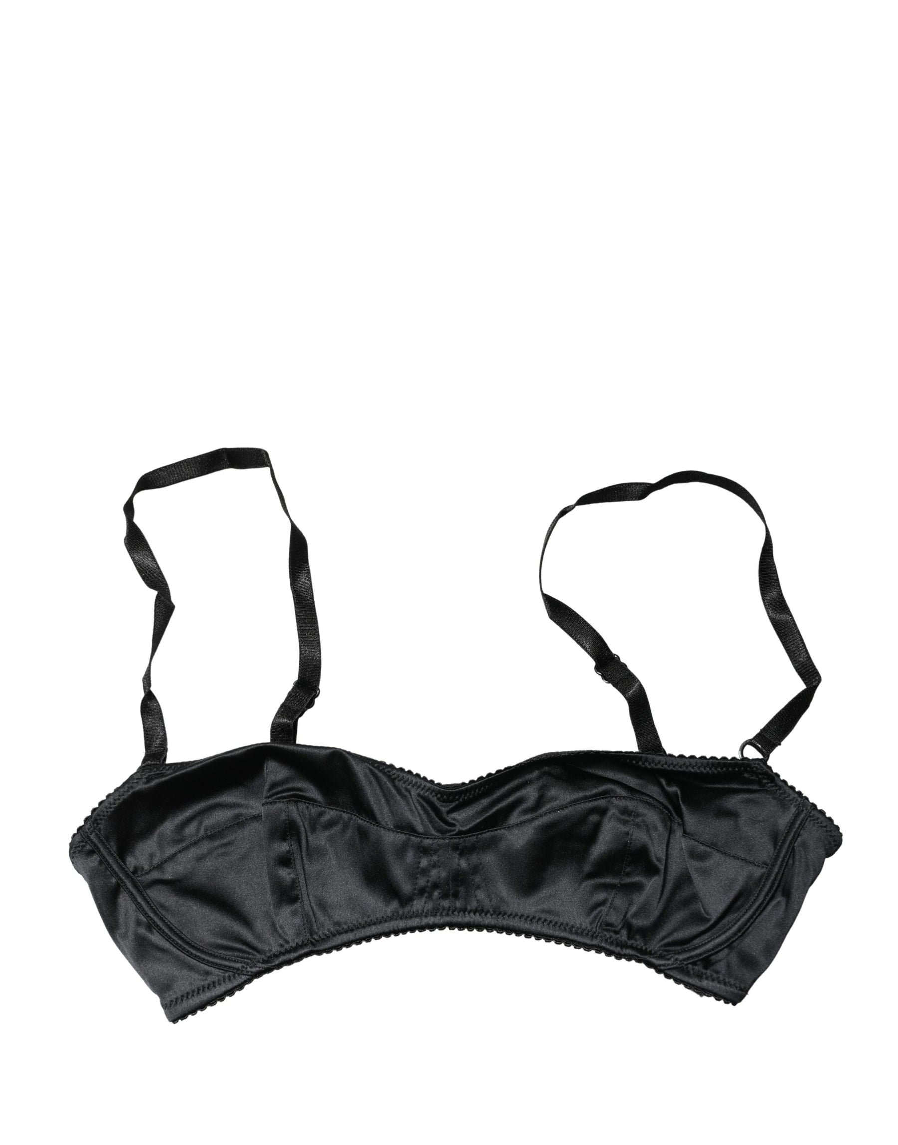 Dolce & Gabbana Black Semi-Pad Underwire Balconette Bra Underwear | Regal Royce