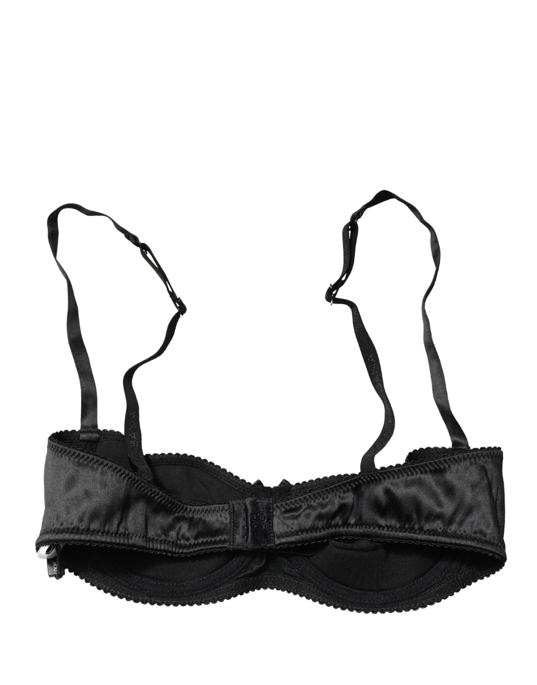 Dolce & Gabbana Black Semi-Pad Underwire Balconette Bra Underwear | Regal Royce