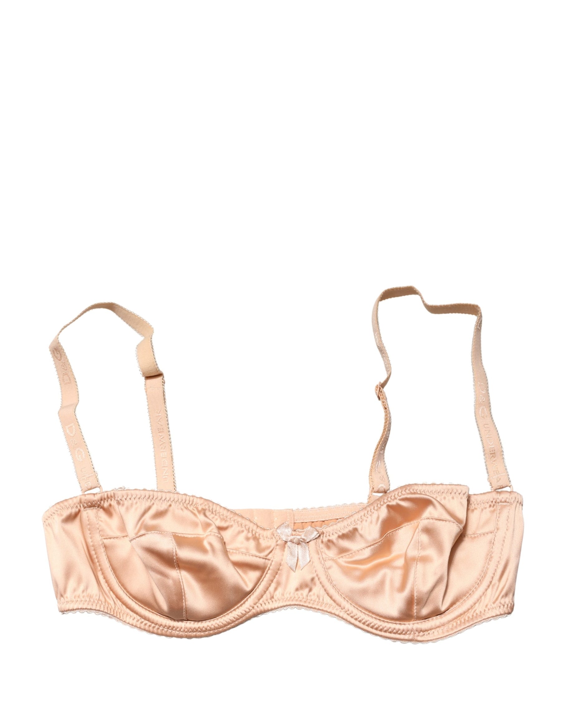 Dolce & Gabbana Beige Semi-Pad Underwire Balconette Bra Underwear | Regal Royce