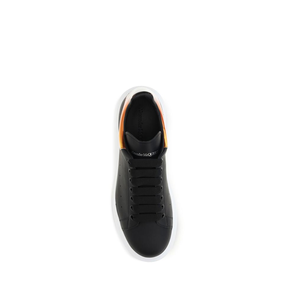 Alexander McQueen Black Calf Leather Bos Taurus Platform Sneakers | Regal Royce