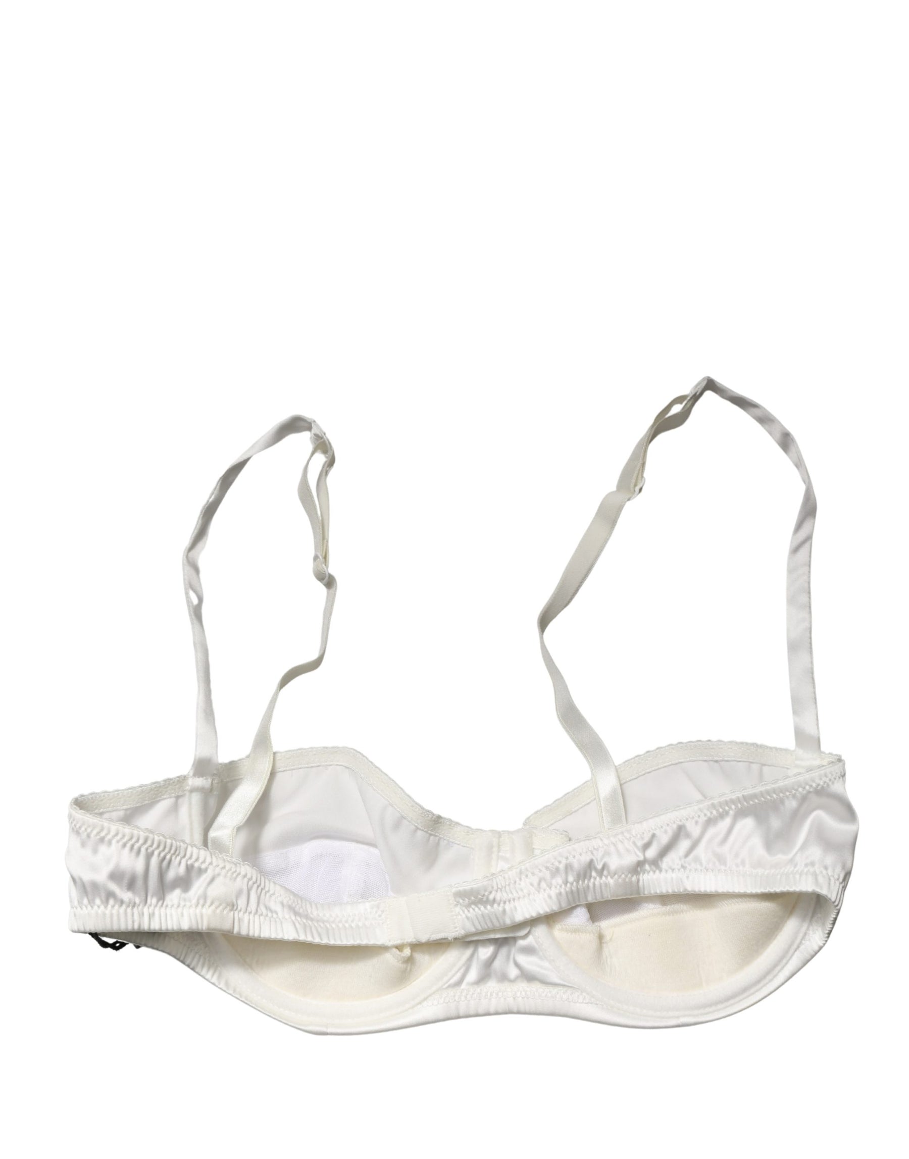 Dolce & Gabbana White Semi-Pad Underwire Balconette Underwear | Regal Royce