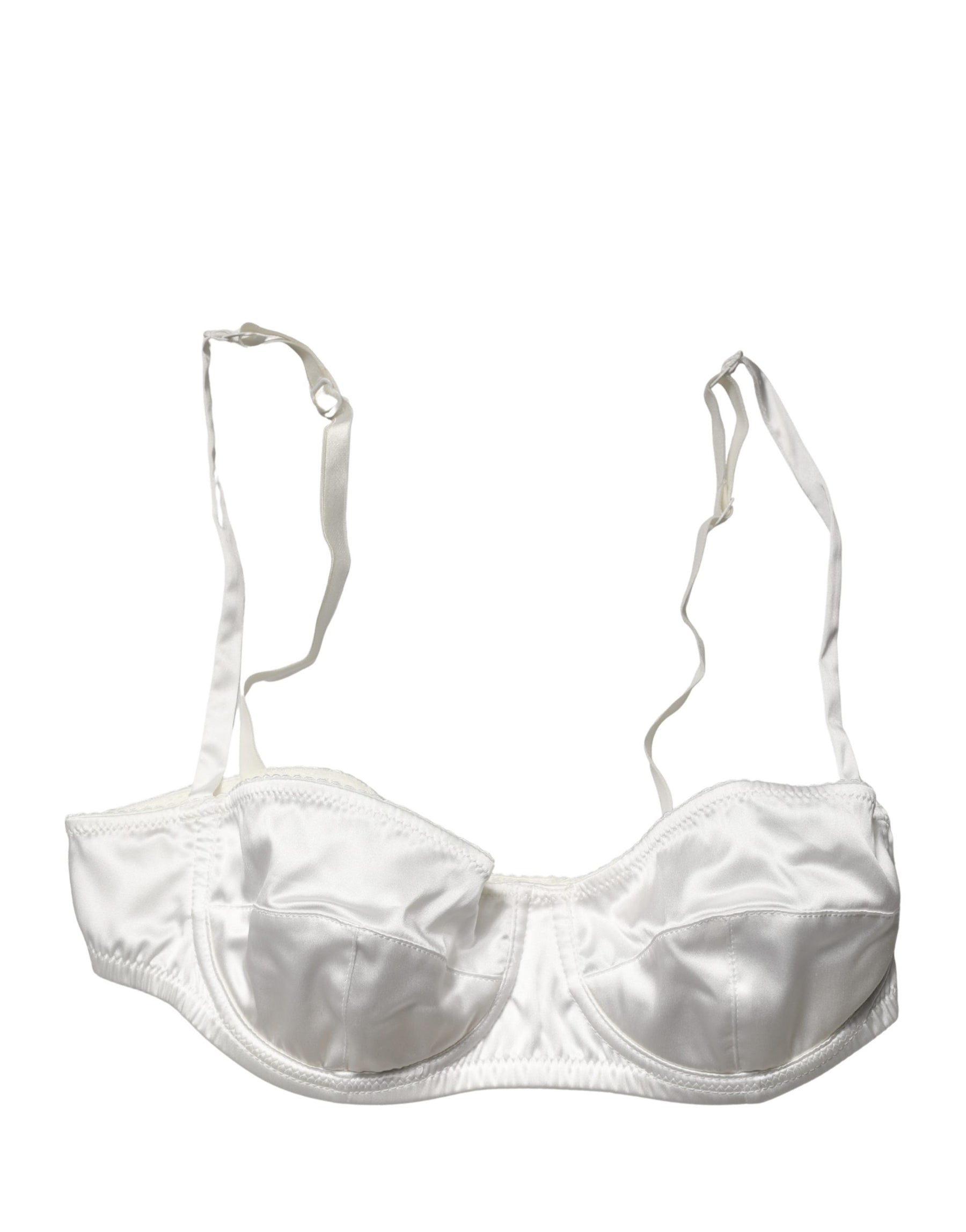 Dolce & Gabbana White Semi-Pad Underwire Balconette Underwear | Regal Royce