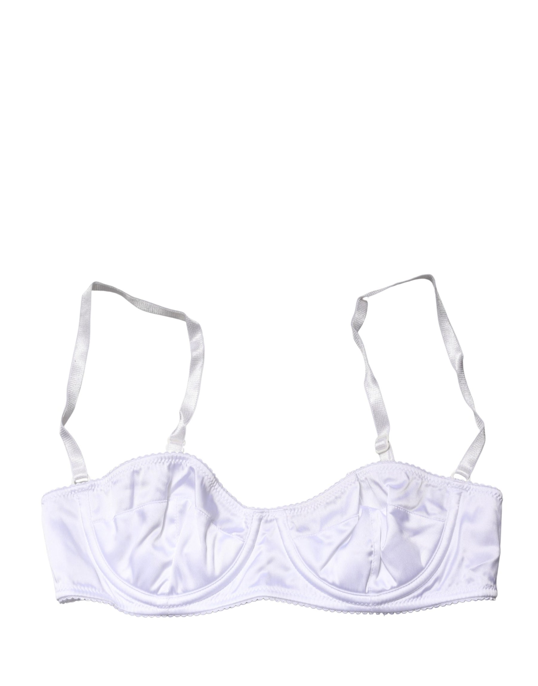 Dolce & Gabbana White Semi-Pad Underwire Balconette Bra Underwear | Regal Royce