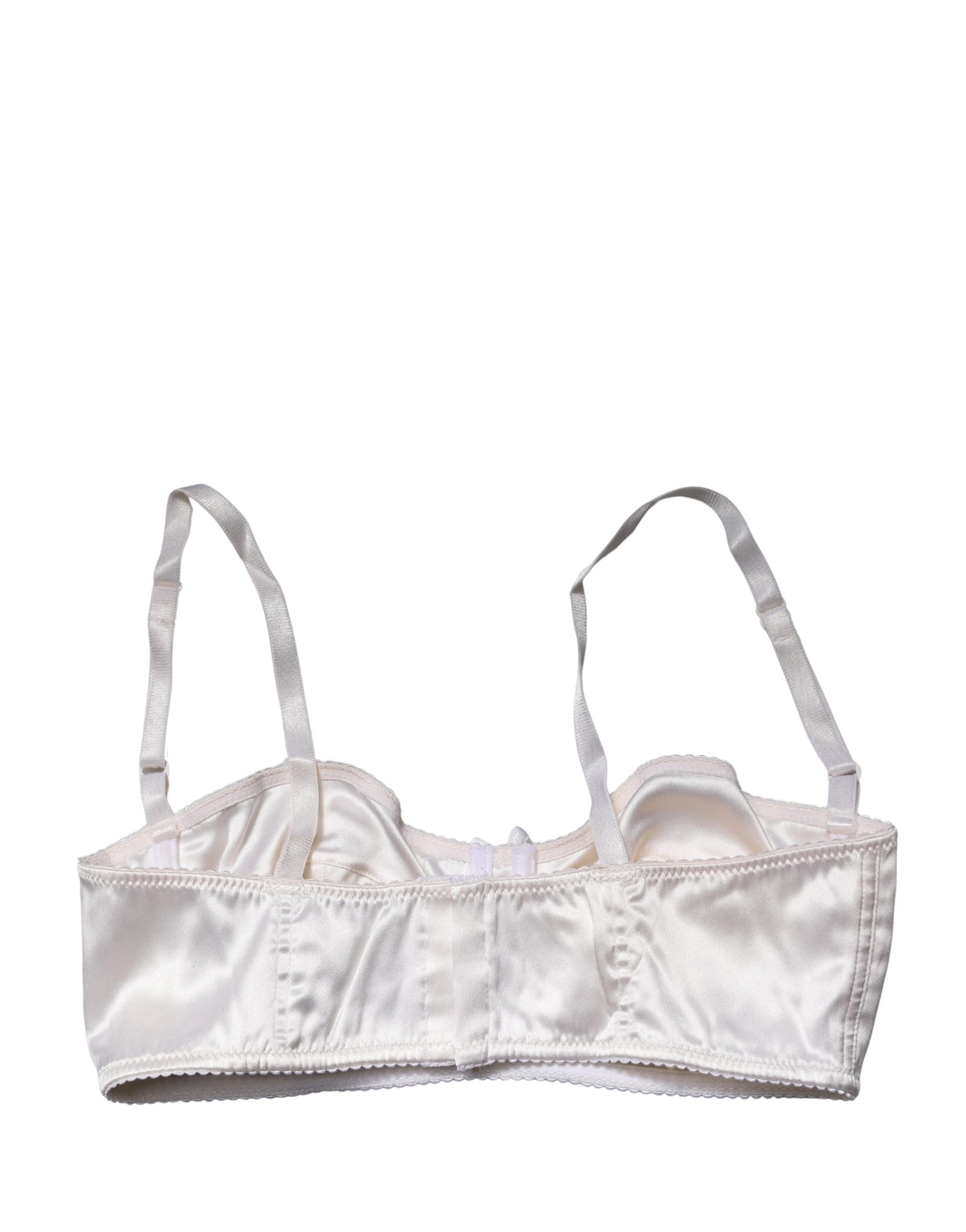 Dolce & Gabbana White Semi-Pad Underwire Balconette Bra Underwear | Regal Royce