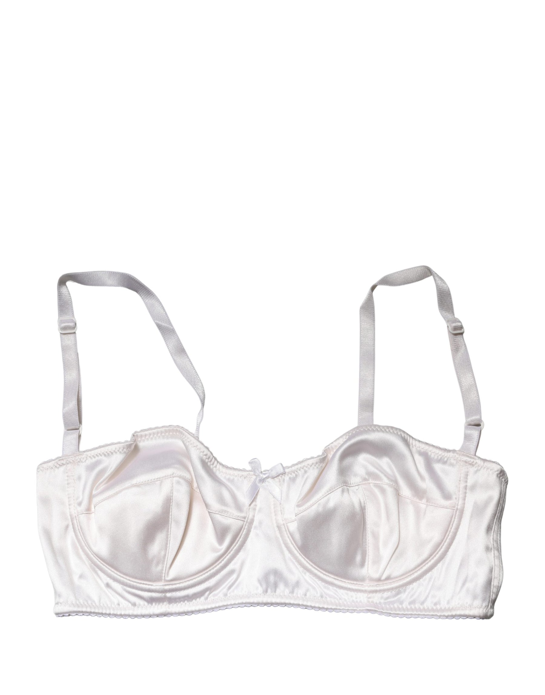 Dolce & Gabbana White Semi-Pad Underwire Balconette Bra Underwear | Regal Royce