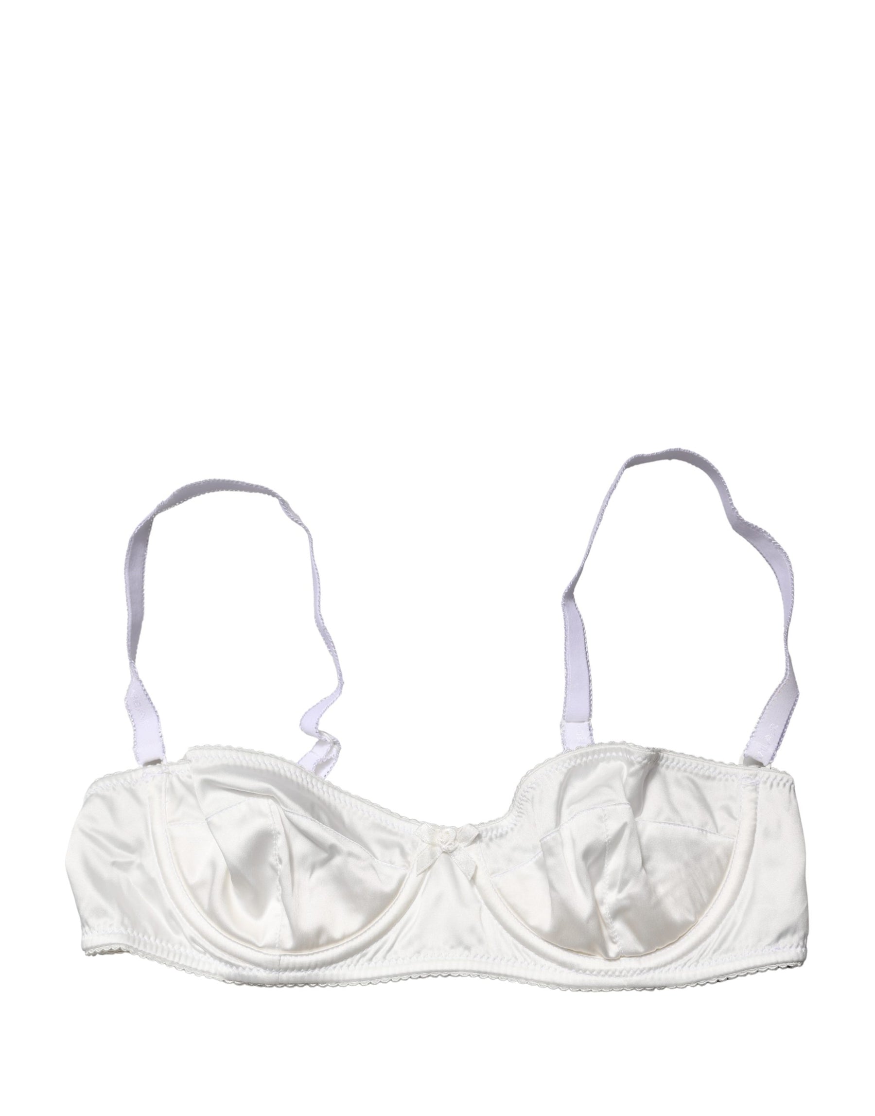 Dolce & Gabbana White Semi-Pad Underwire Balconette Bra Underwear | Regal Royce