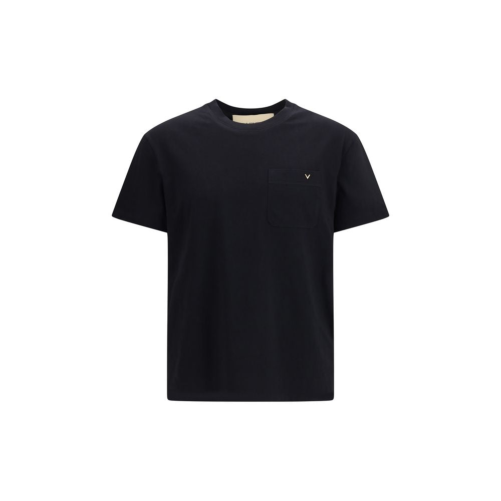 Valentino Black Cotton T-Shirt | Regal Royce