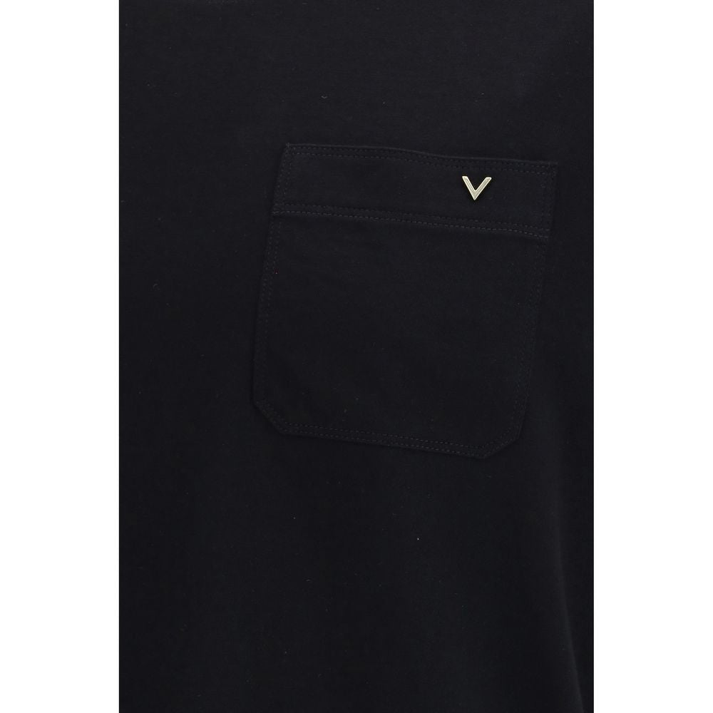 Valentino Black Cotton T-Shirt | Regal Royce