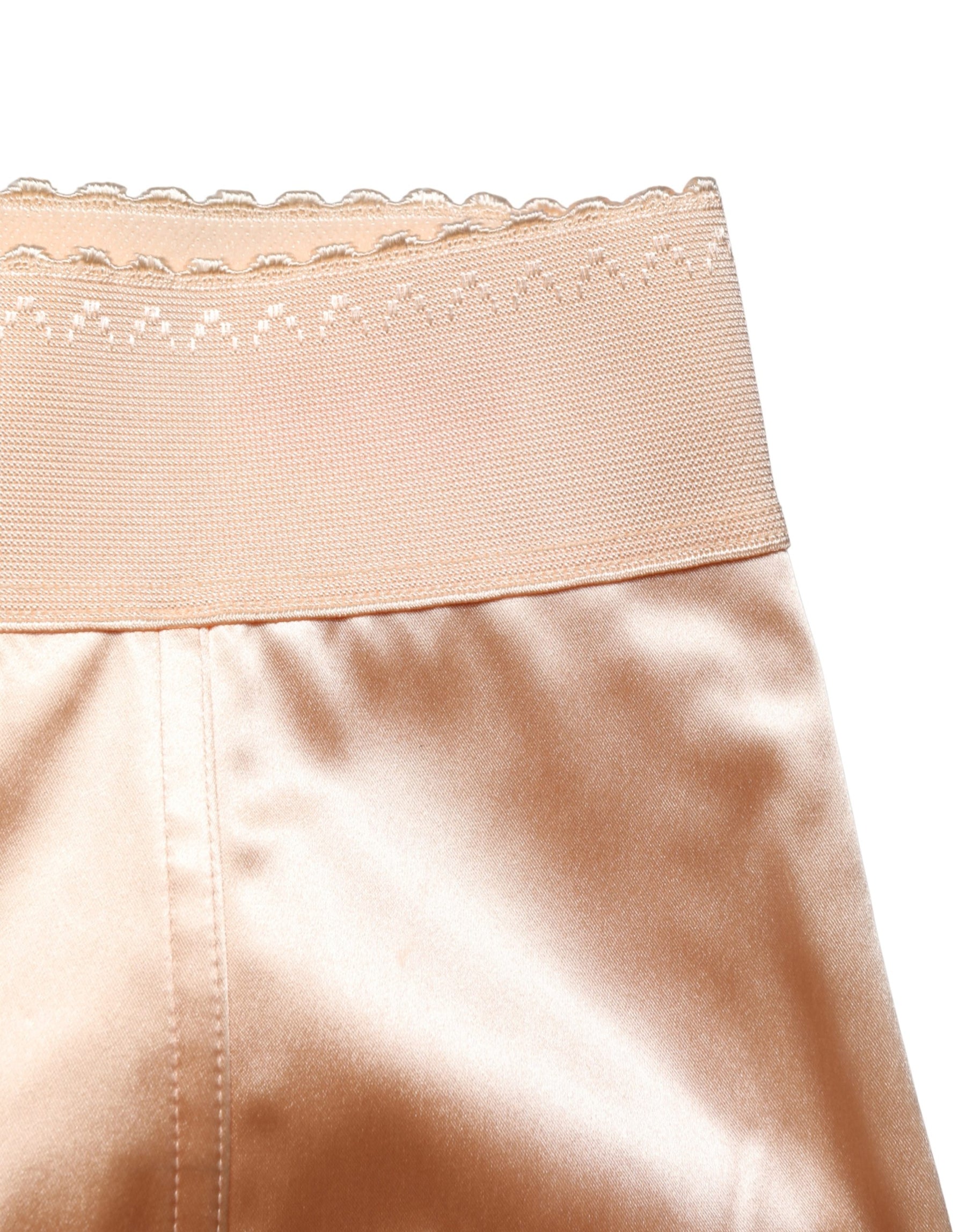 Dolce & Gabbana Beige Silk Blend High Waist Girdle Panty Underwear | Regal Royce