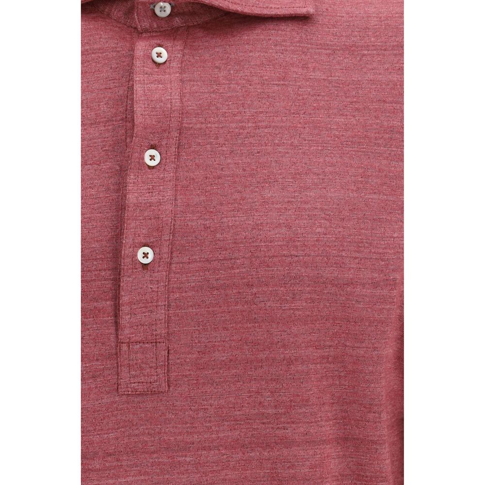 Brunello Cucinelli Multicolor Linen Polo Shirt | Regal Royce