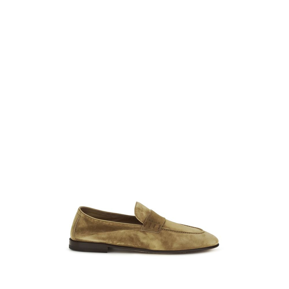 Bally Beige Calf Leather Bos Taurus Slip-On Loafers | Regal Royce