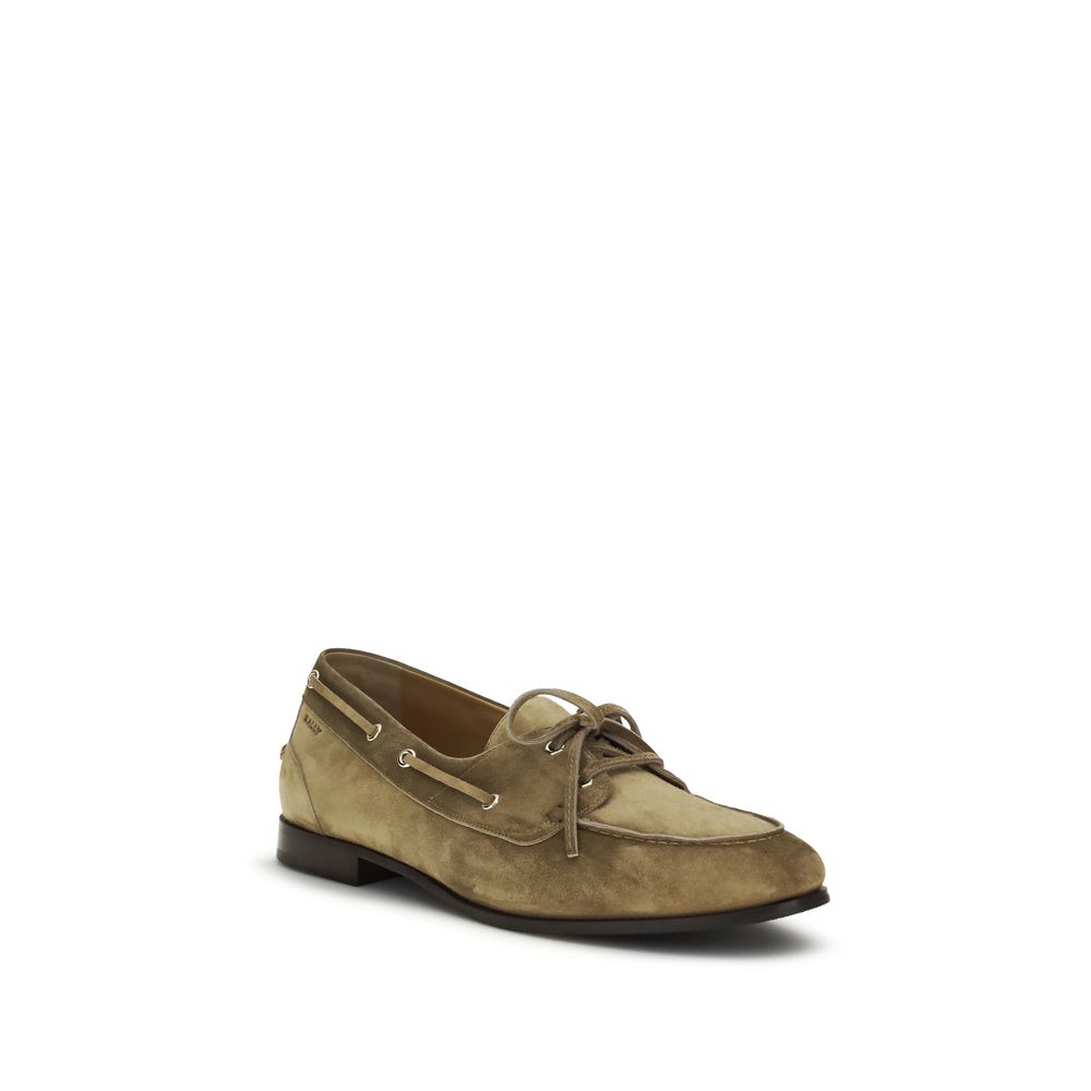 Bally Beige Buffalo Leather Slip-On Loafers | Regal Royce