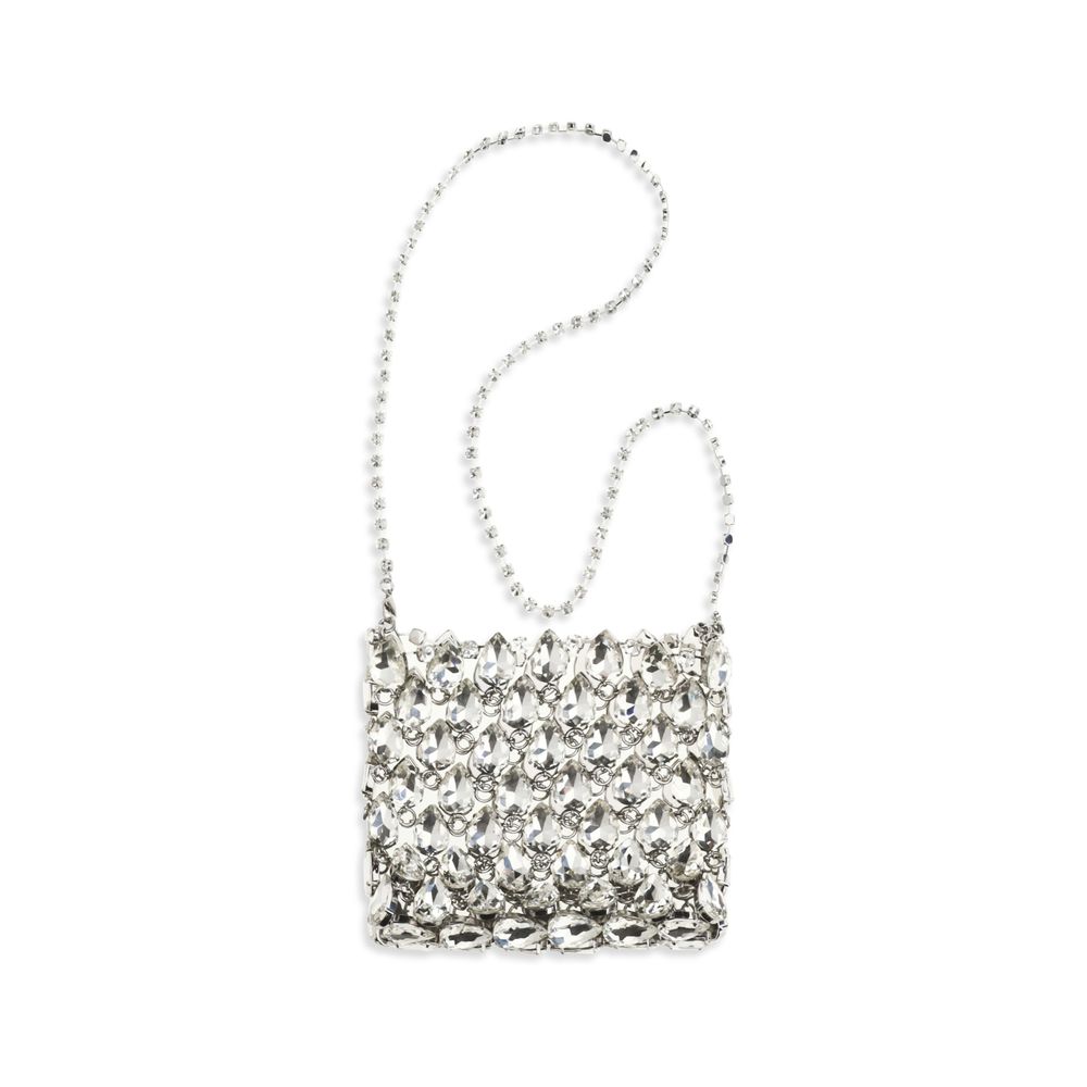 Self-Portrait Silver Polyester Shoulder Bag | Regal Royce