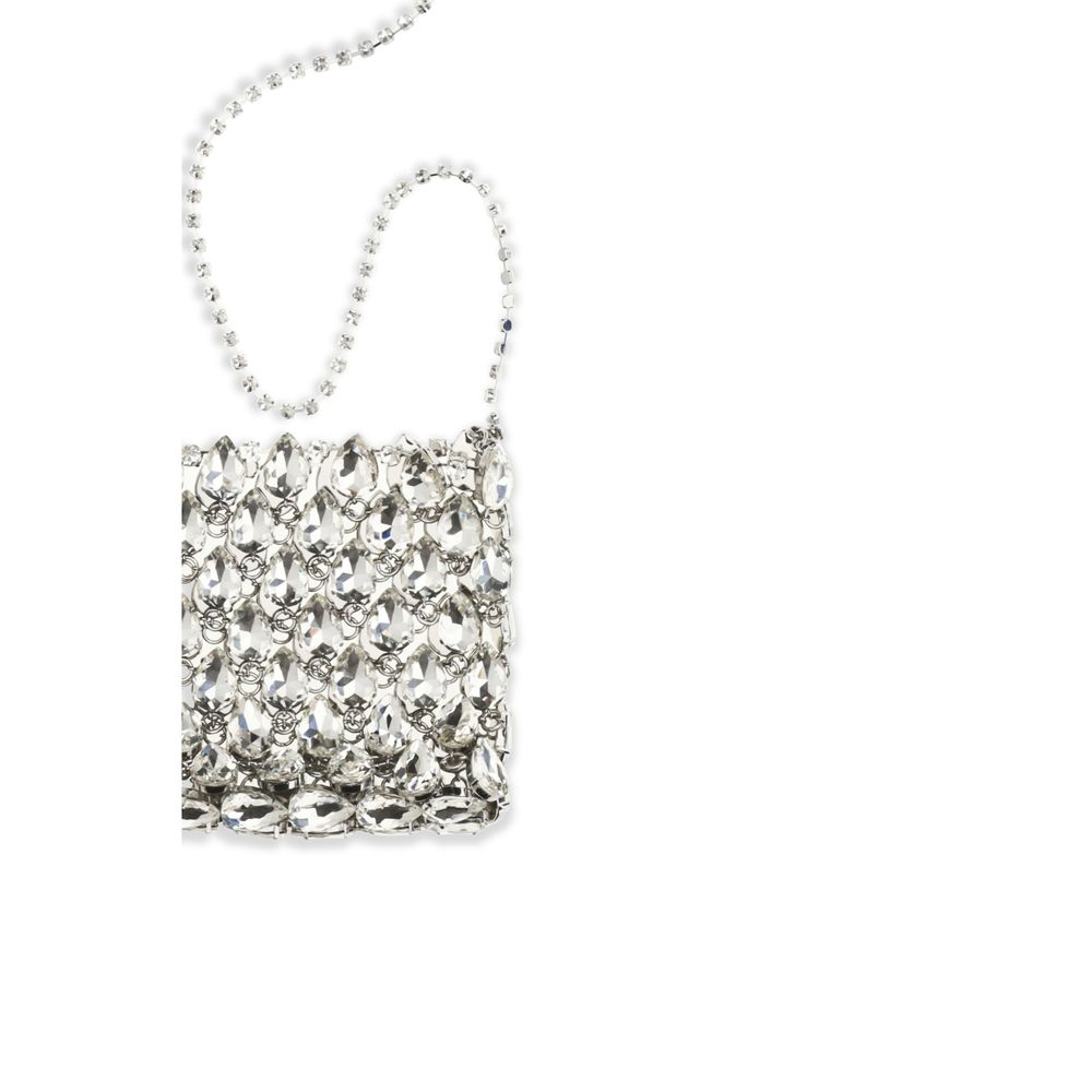 Self-Portrait Silver Polyester Shoulder Bag | Regal Royce