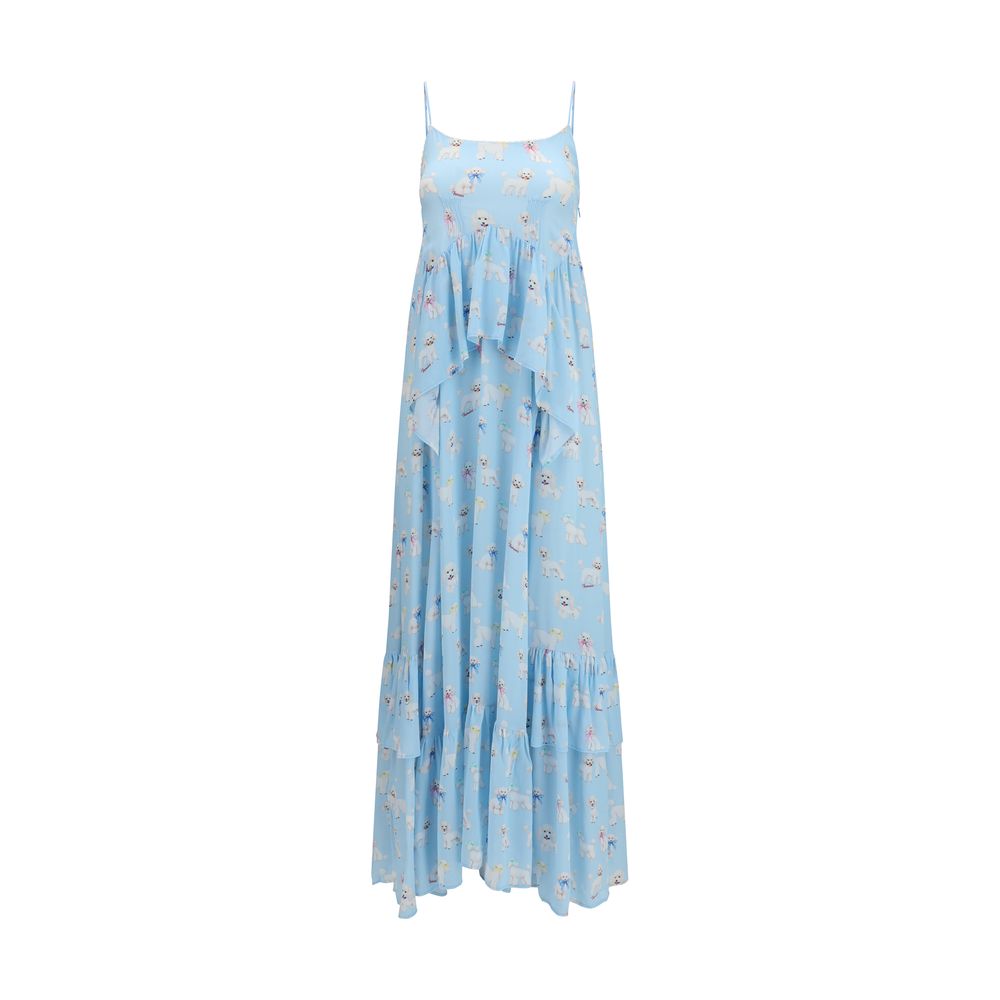 Fiorucci Blue Viscose Long Dress | Regal Royce