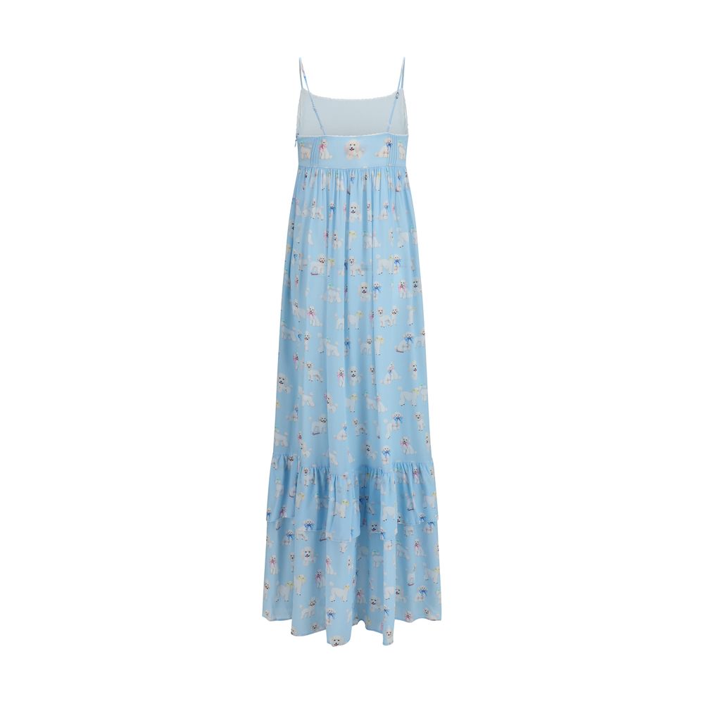Fiorucci Blue Viscose Long Dress | Regal Royce
