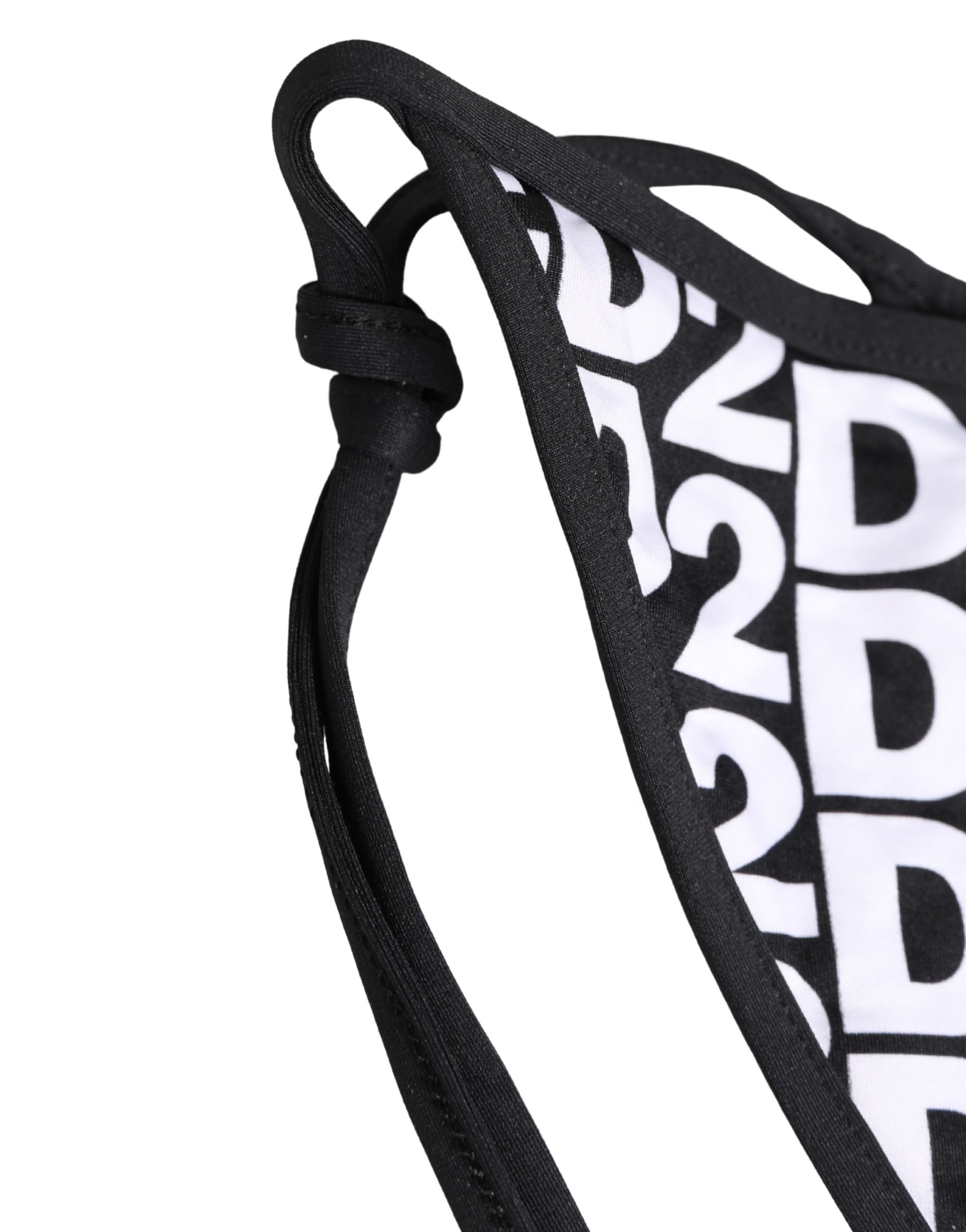 Dsquared² Multicolor Nylon Logo Print Bikini Bottom Swimwear | Regal Royce