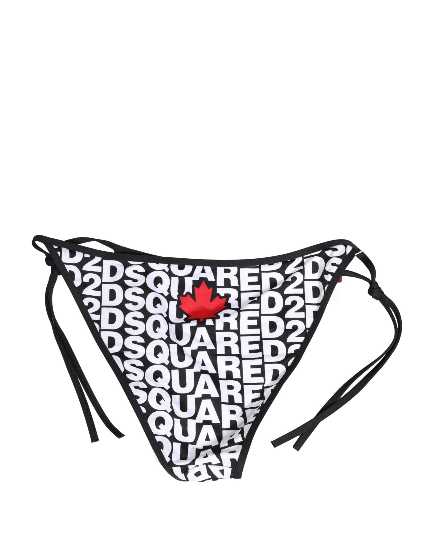 Dsquared² Multicolor Nylon Logo Print Bikini Bottom Swimwear | Regal Royce