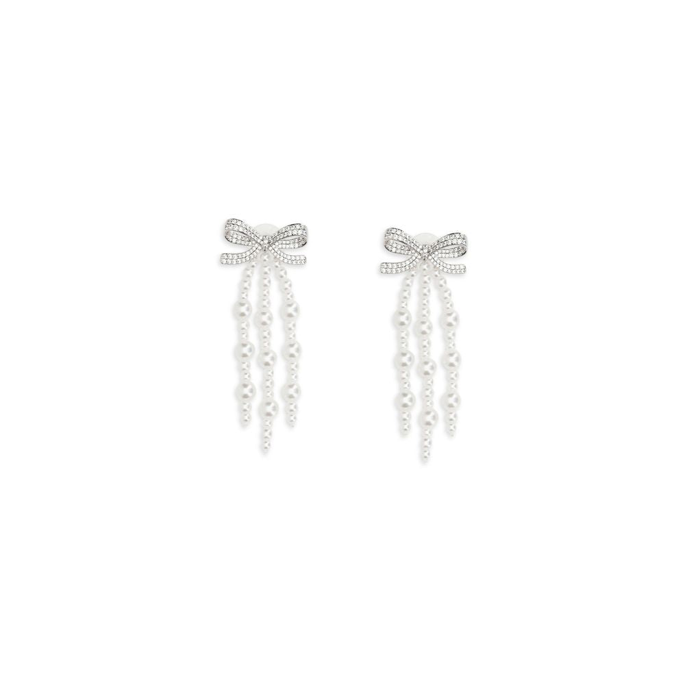 Self-Portrait White Brass Earrings | Regal Royce