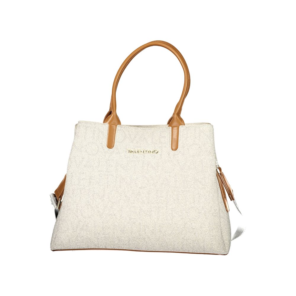 Mario Valentino Beige Polyurethane Womens Bag | Regal Royce