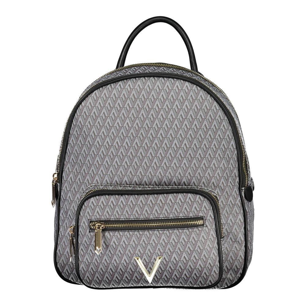Mario Valentino Black Polyurethane Women's Backpack | Regal Royce