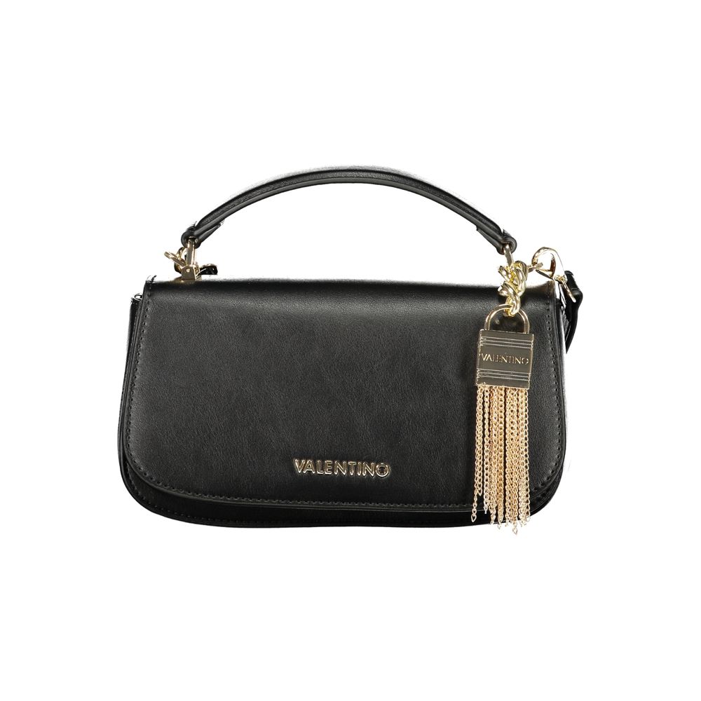 Mario Valentino Black Polyurethane Women's Bag | Regal Royce