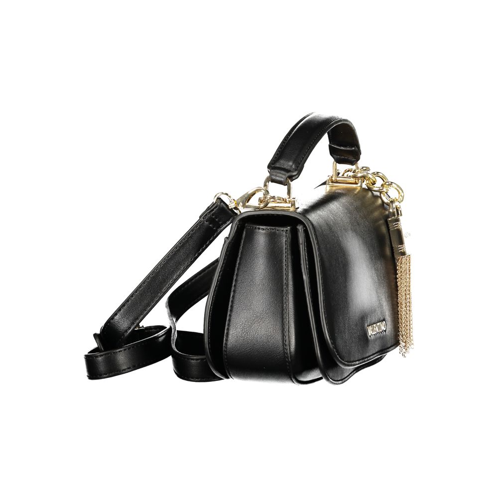 Mario Valentino Black Polyurethane Women's Bag | Regal Royce
