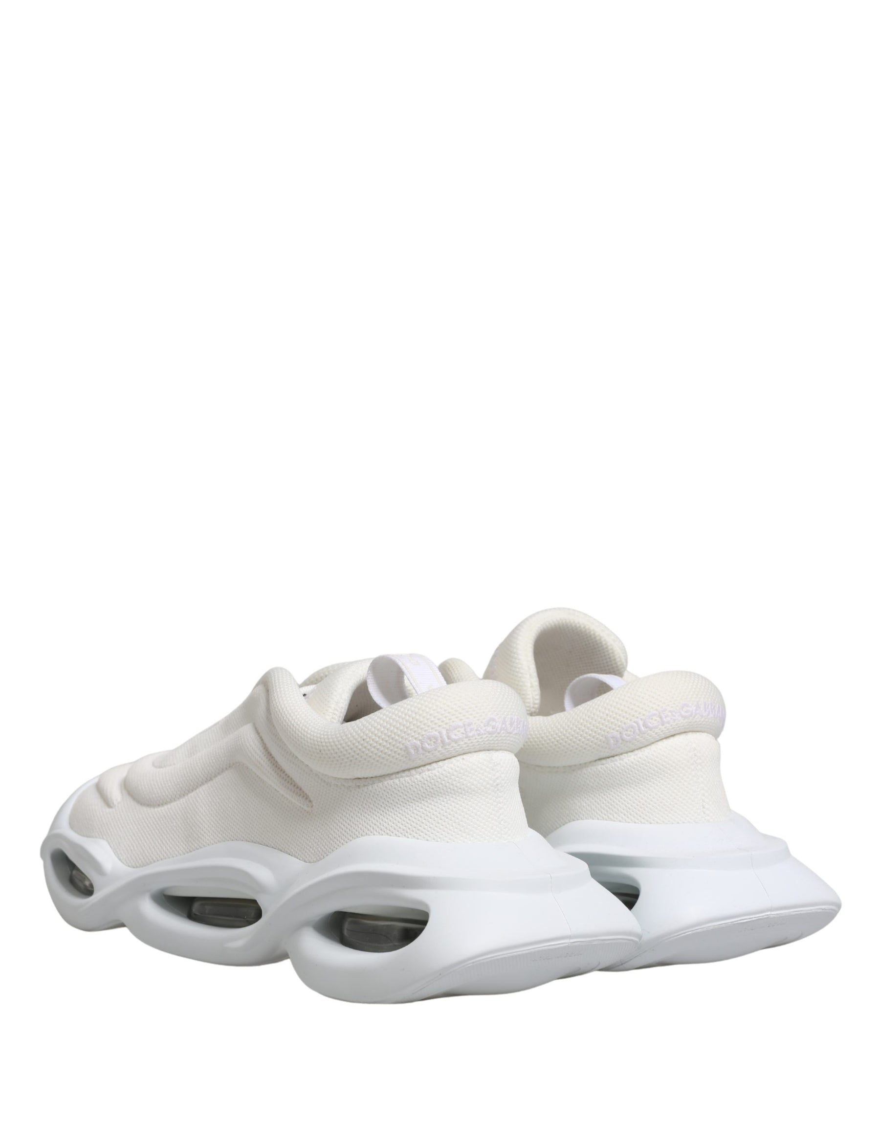 Dolce & Gabbana White Slip On Wave Low Top Sneakers Shoes | Regal Royce