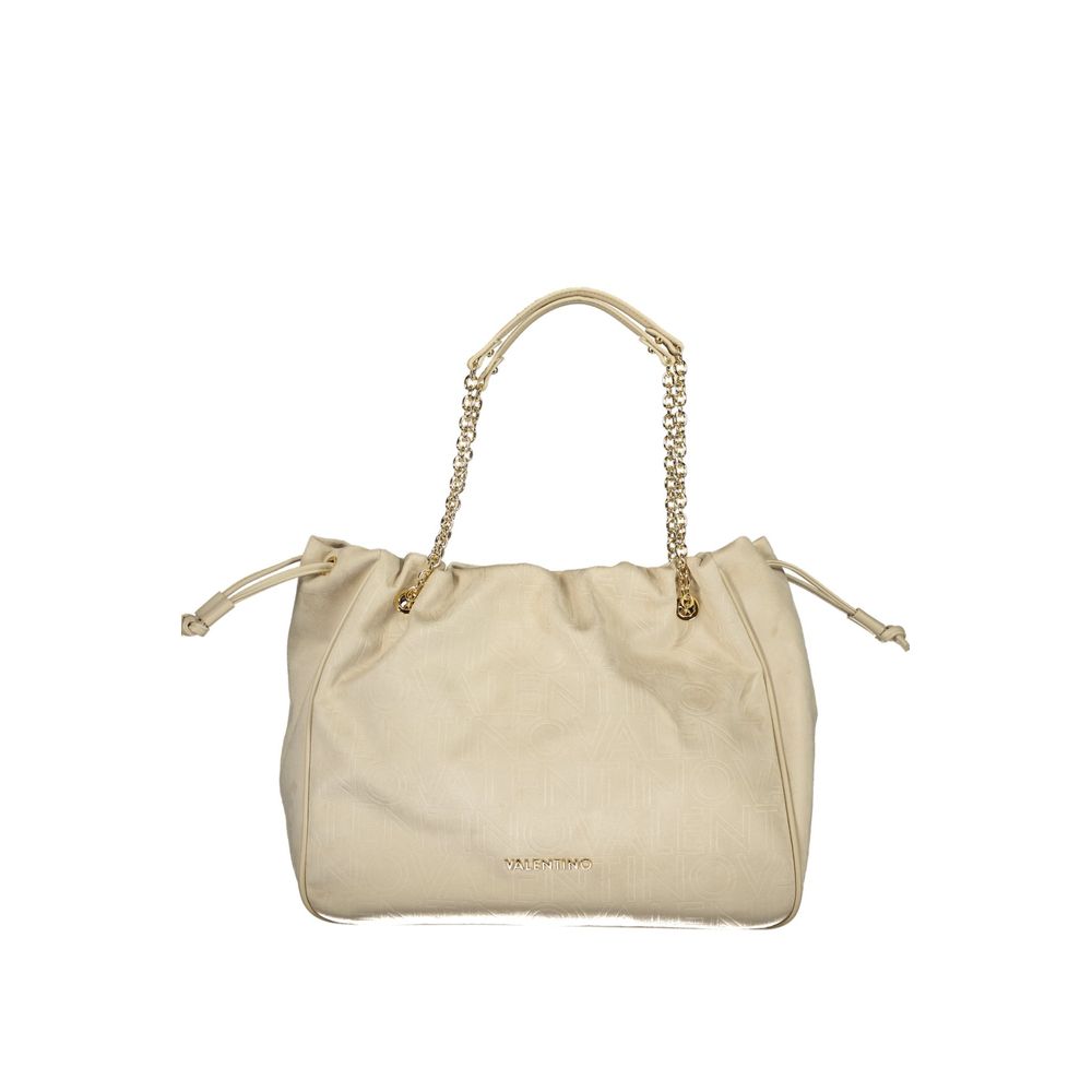 Mario Valentino Beige Polyurethane Women's Bag | Regal Royce