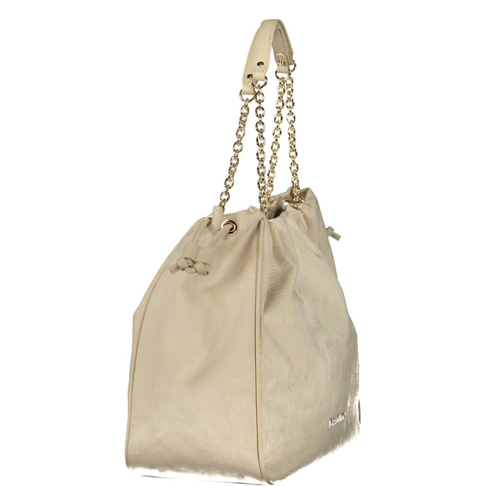 Mario Valentino Beige Polyurethane Women's Bag | Regal Royce