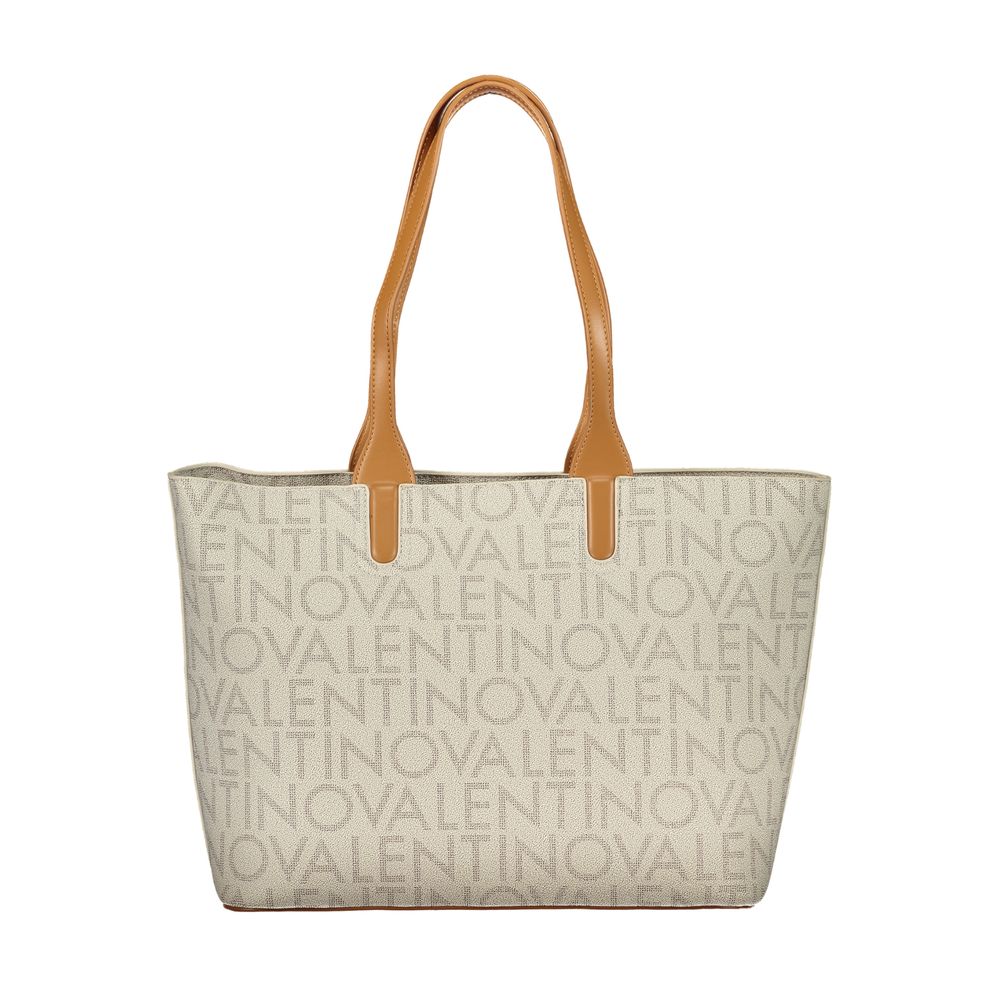 Mario Valentino Beige Polyurethane Womens Bag | Regal Royce