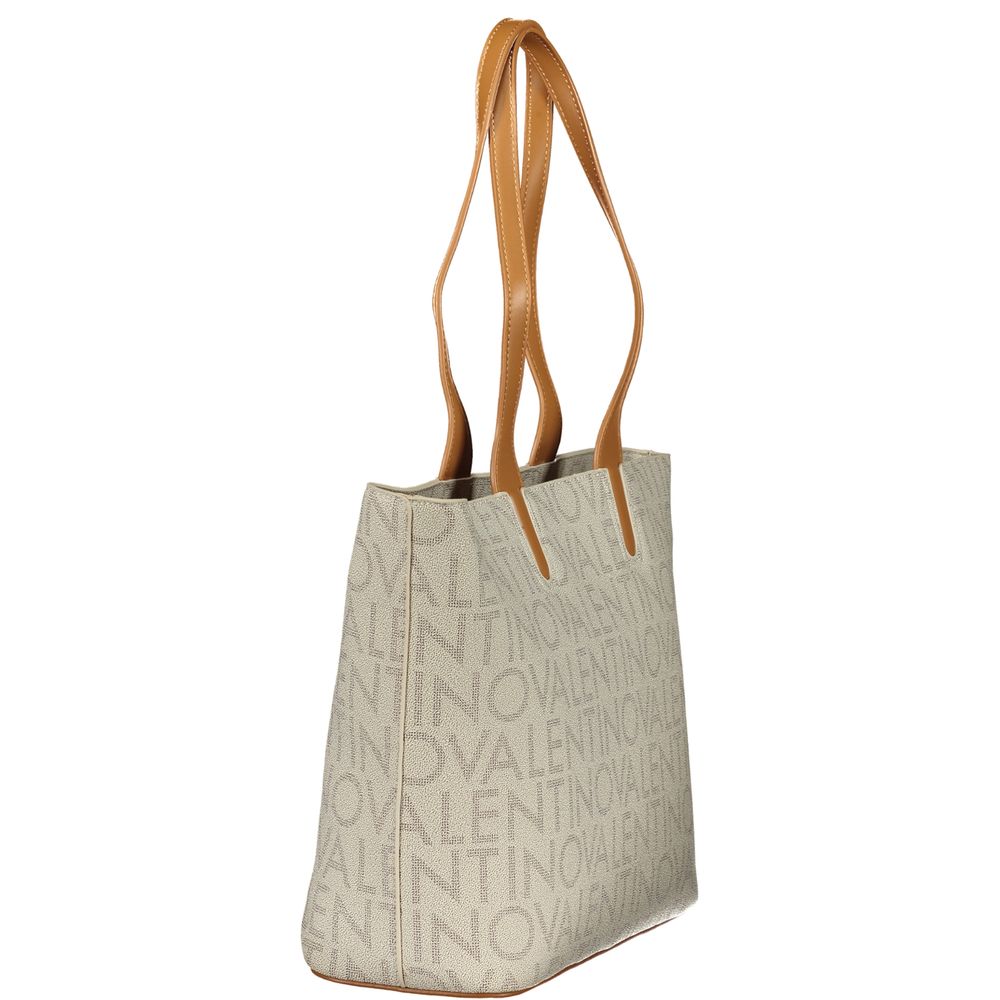 Mario Valentino Beige Polyurethane Womens Bag | Regal Royce