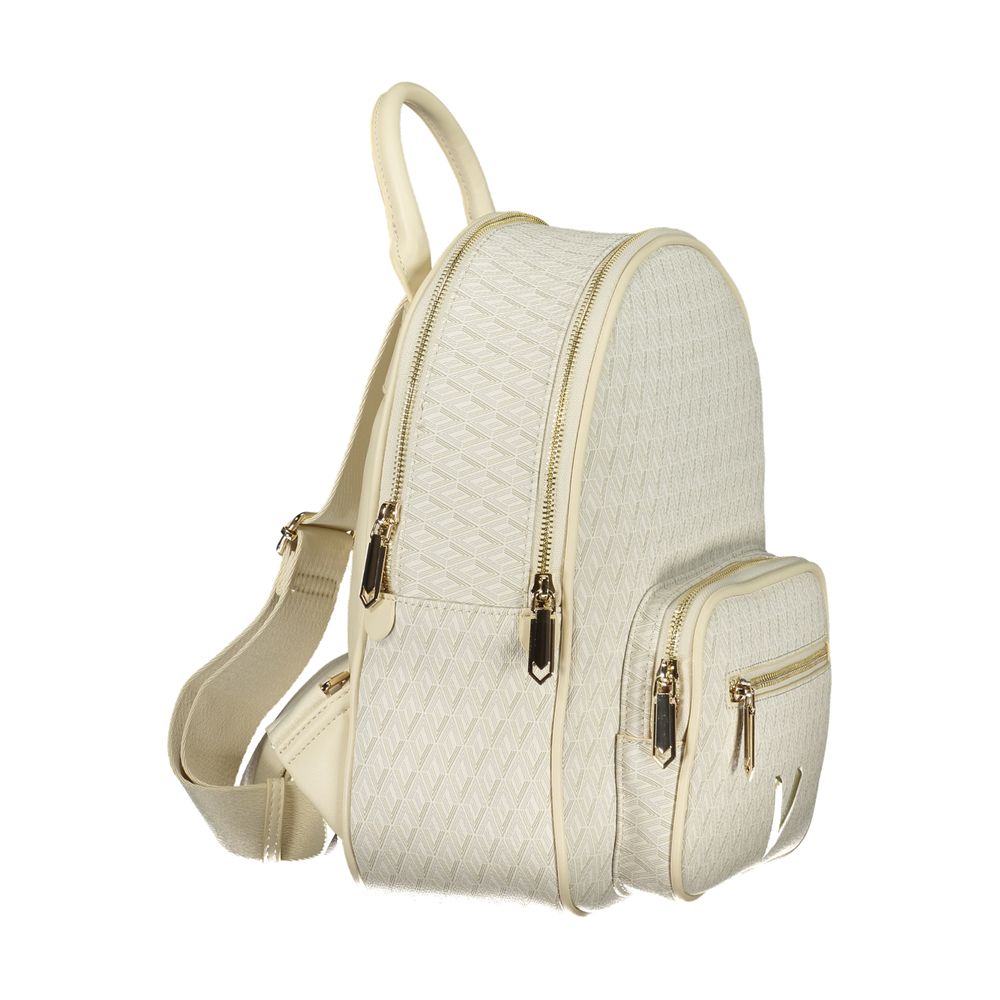 Mario Valentino Beige Polyethylene Backpack | Regal Royce