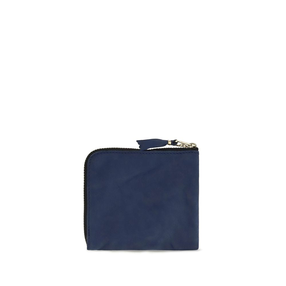 Comme Des Garçons Blue Calf Leather Bos Taurus Wallet | Regal Royce