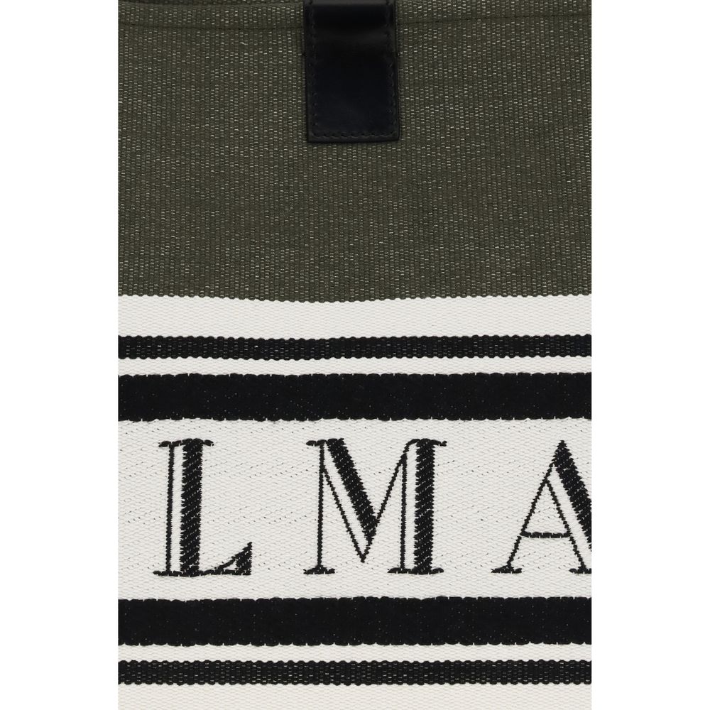 Balmain Black Cotton Shoulder Bag | Regal Royce