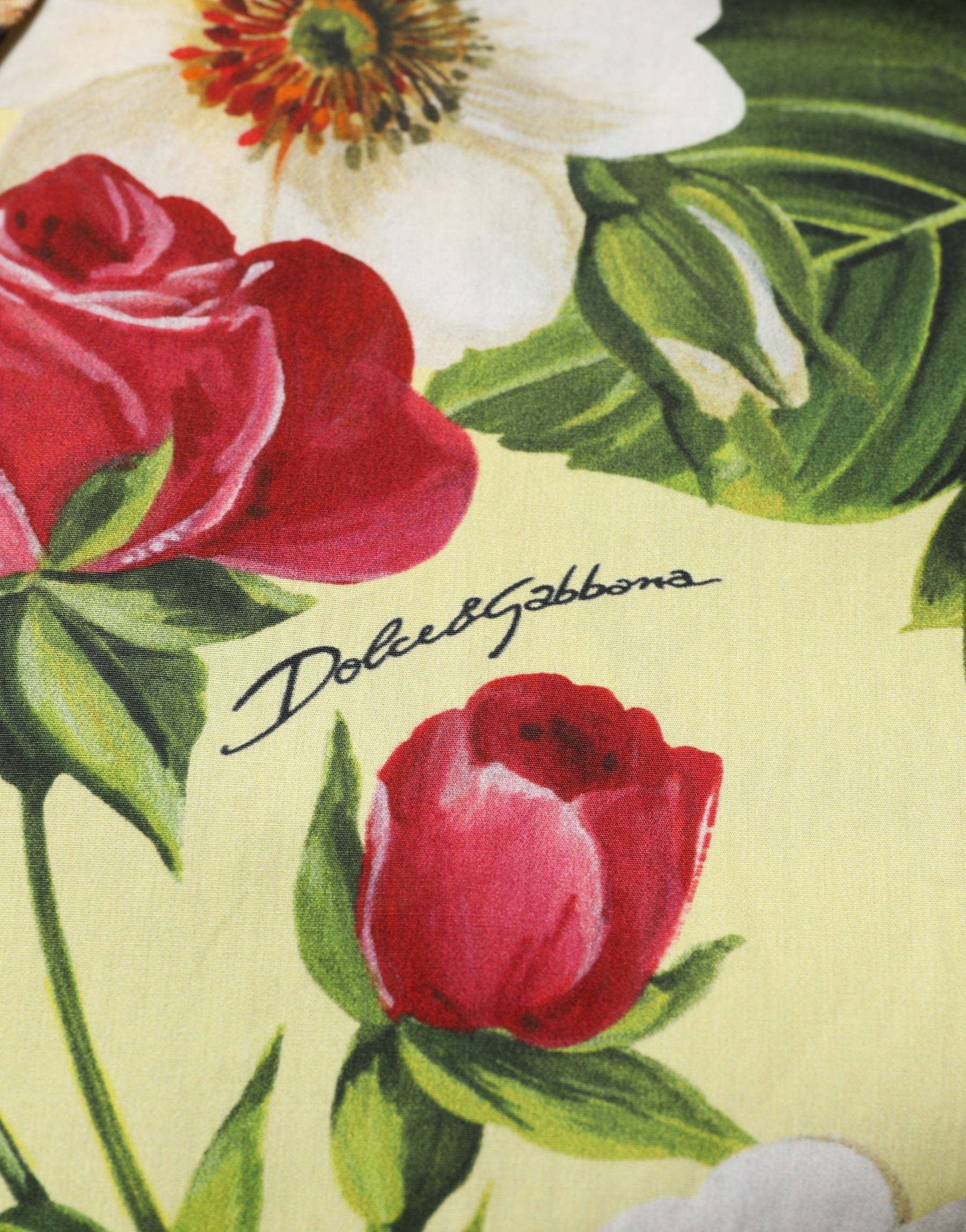 Dolce & Gabbana Multicolor Floral Animal Print Collared Shirt | Regal Royce