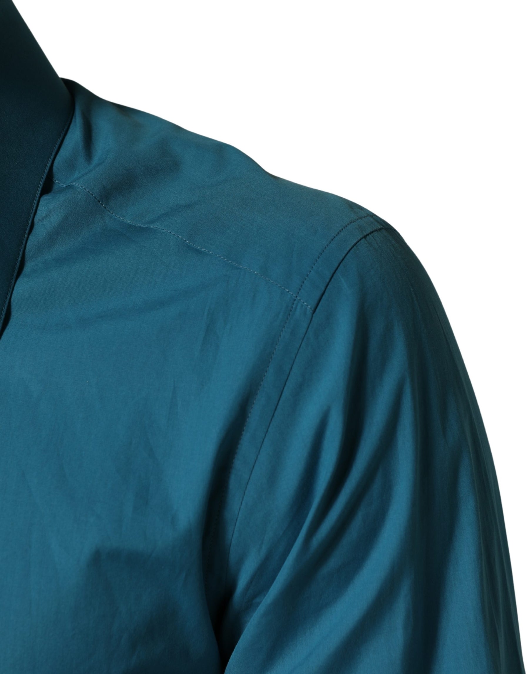 Dolce & Gabbana Blue SARTORIA Long Sleeve Cotton Dress Shirt | Regal Royce
