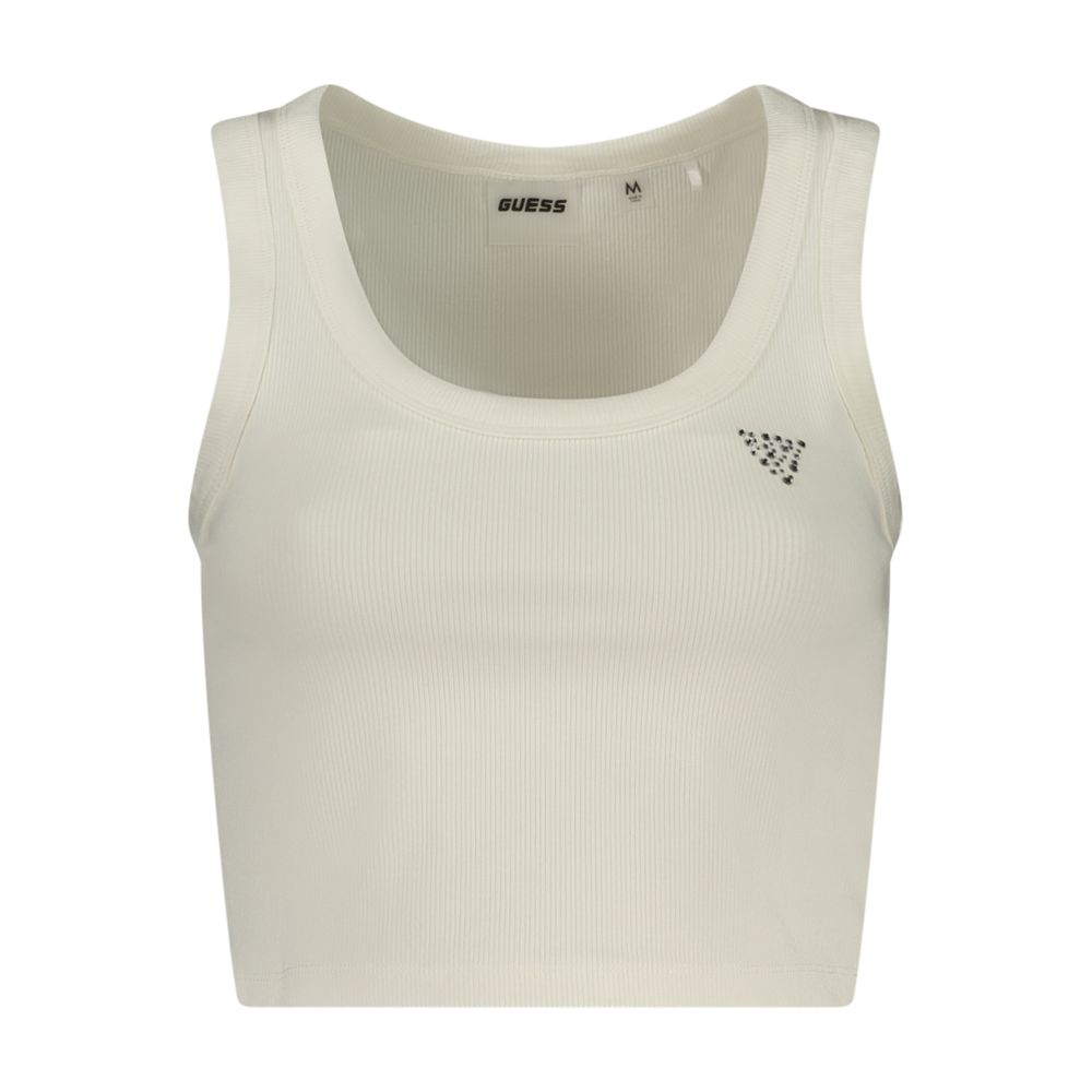 Guess Jeans White Viscose Women's Top | Regal Royce