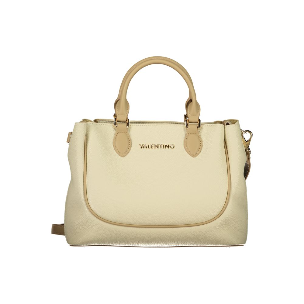 Mario Valentino Beige Polyurethane Women's Bag | Regal Royce