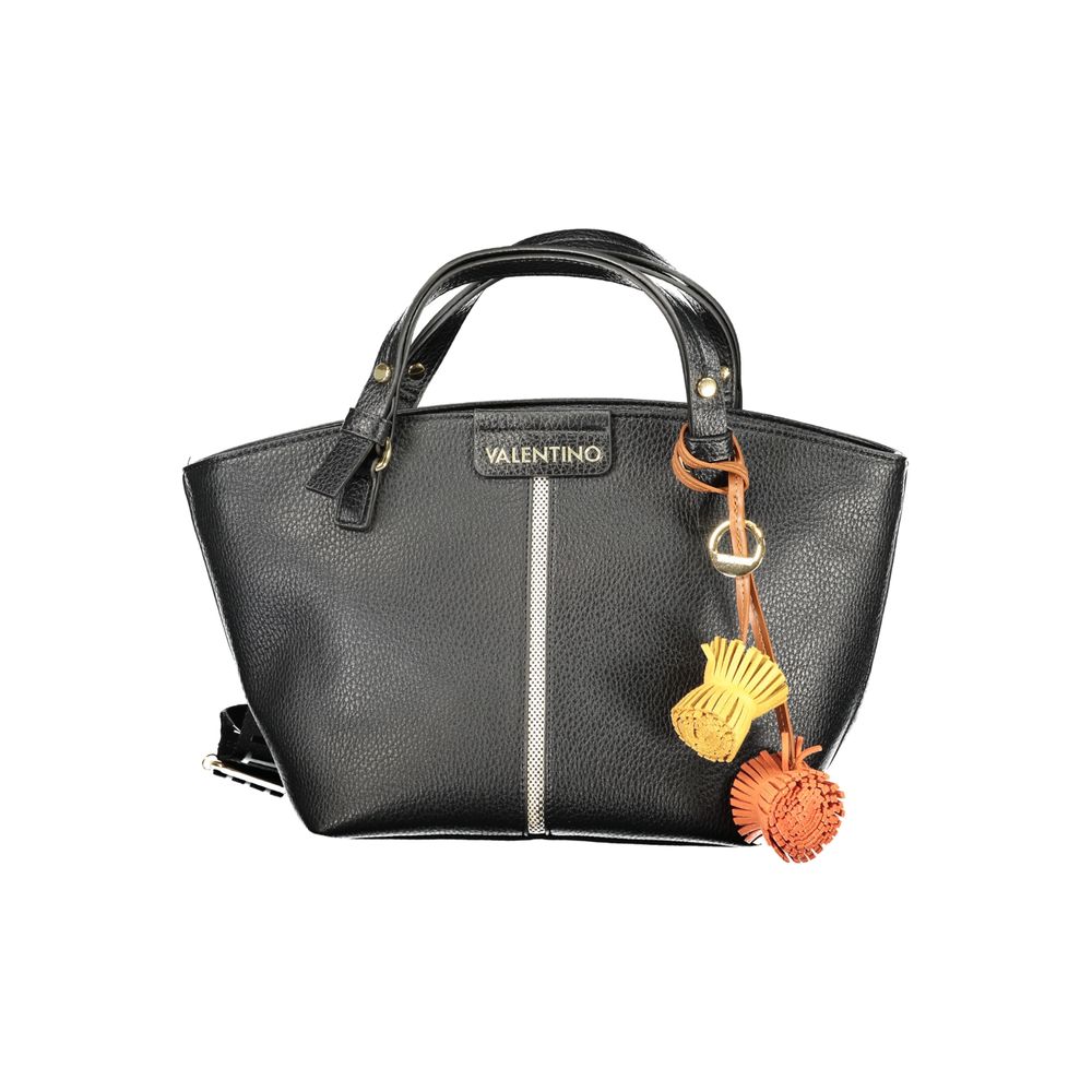 Mario Valentino Black Polyurethane Women's Bag | Regal Royce