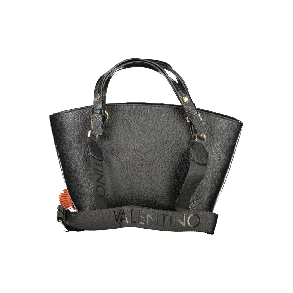 Mario Valentino Black Polyurethane Women's Bag | Regal Royce