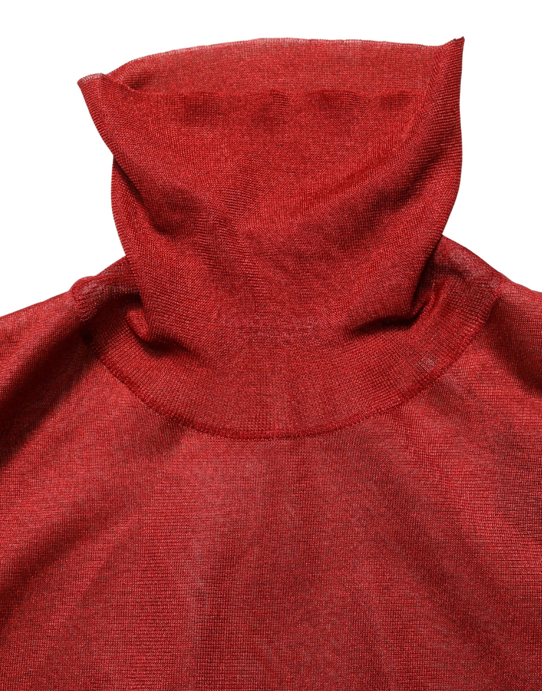 Dolce & Gabbana Red Long Sleeve TurtleNeck Pullover Sweater | Regal Royce