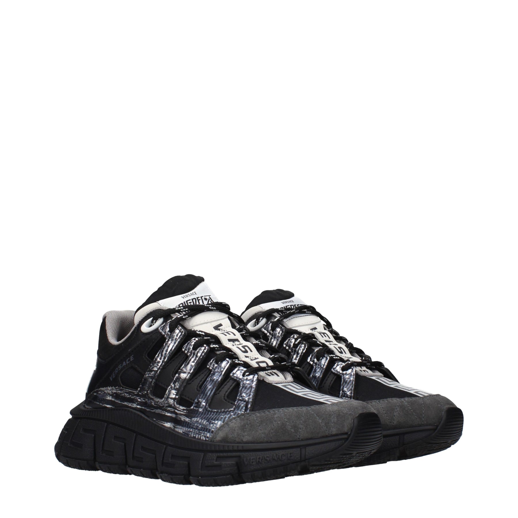 Versace Black Fabric Athletic Sneakers | Regal Royce