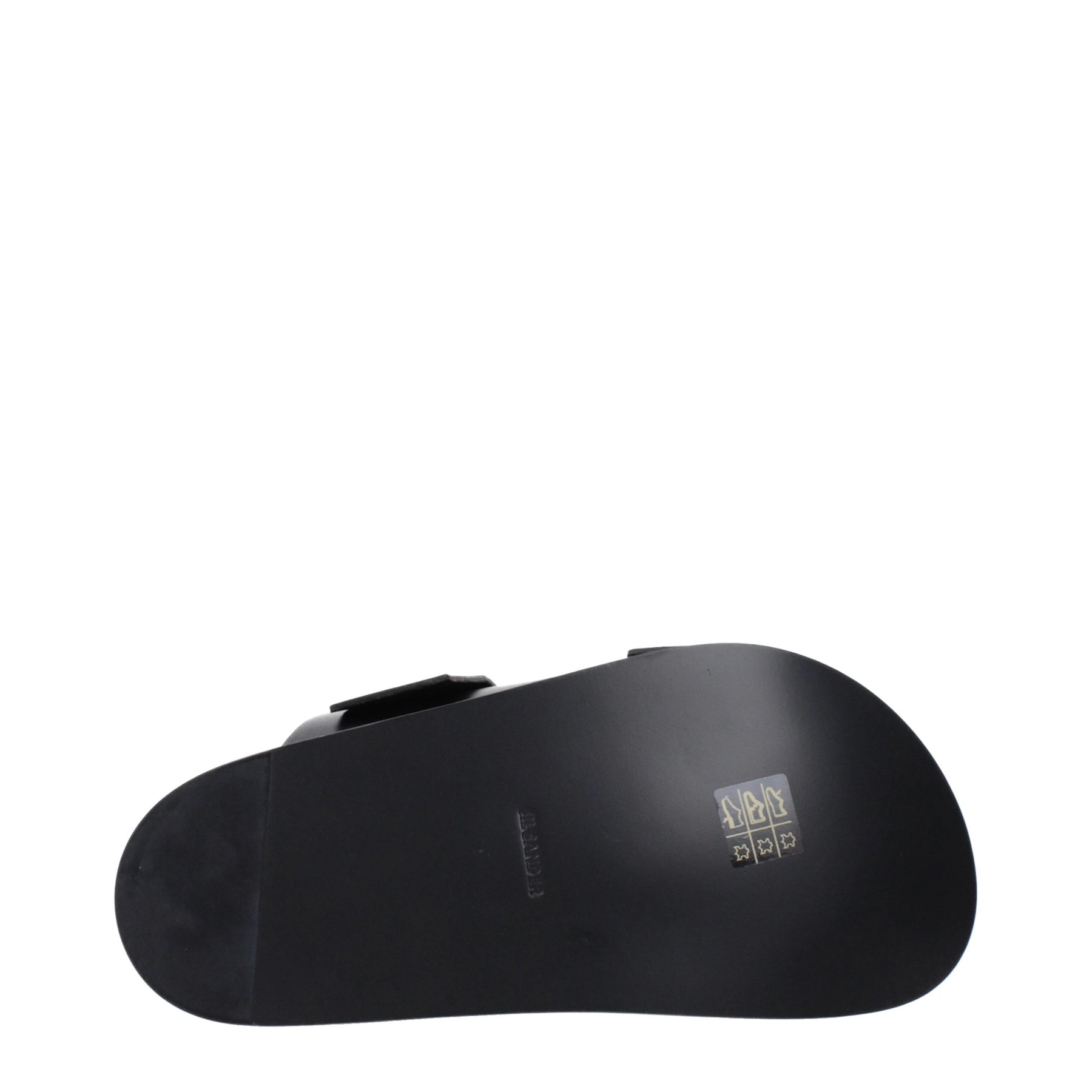Jil Sander Black Leather Slippers | Regal Royce