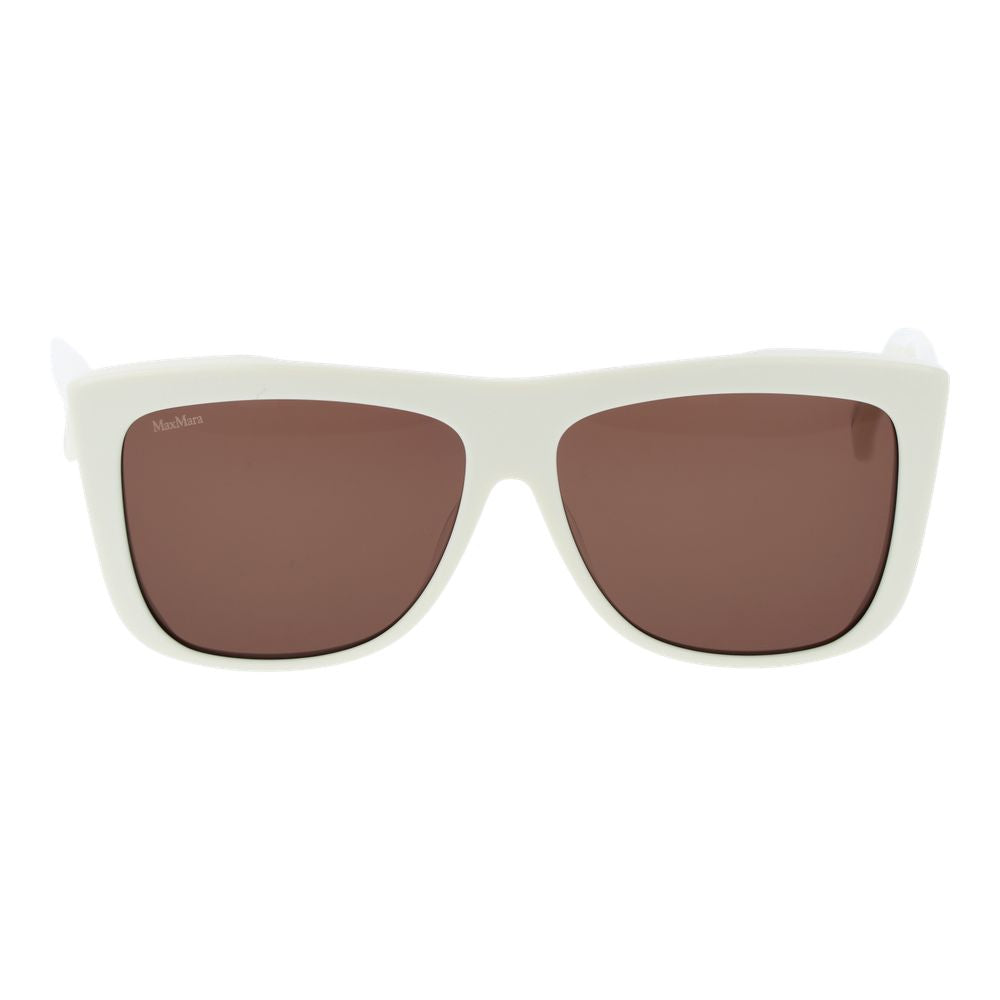 Max Mara White Acetate Sunglasses | Regal Royce