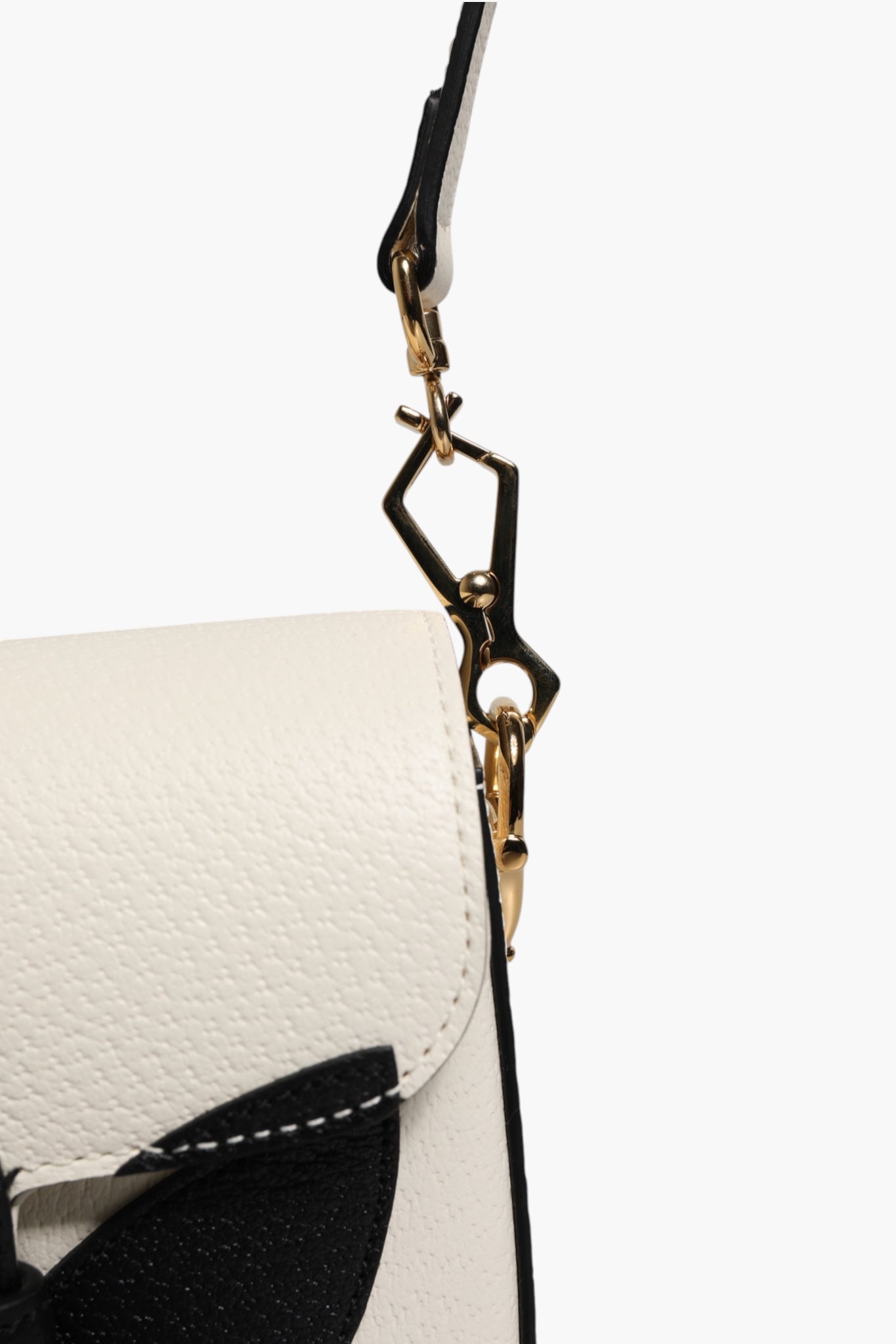 Gucci x Adidas Horsebit 1955 White Black Calfskin Leather Shoulder Bag | Regal Royce