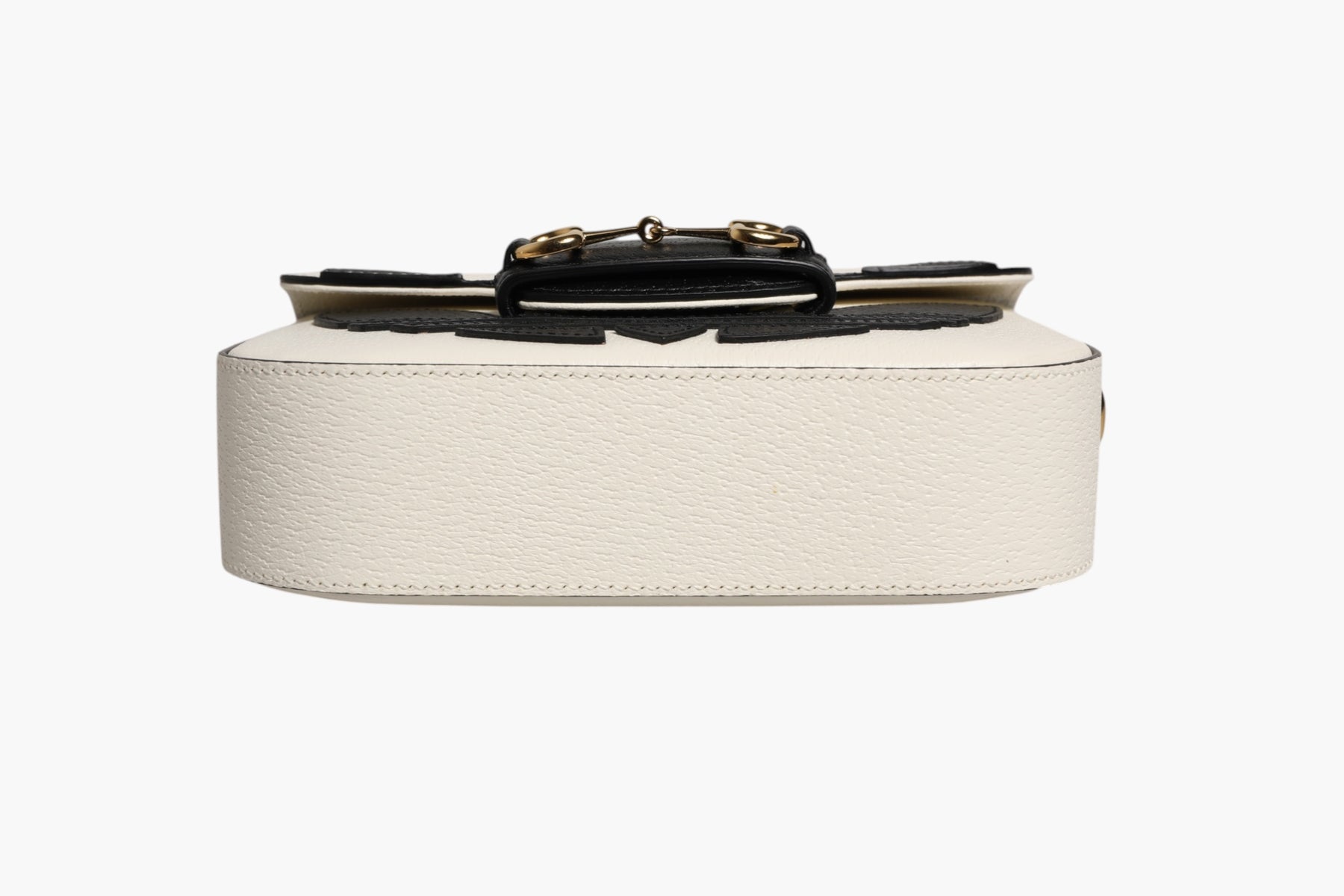 Gucci x Adidas Horsebit 1955 White Black Calfskin Leather Shoulder Bag | Regal Royce